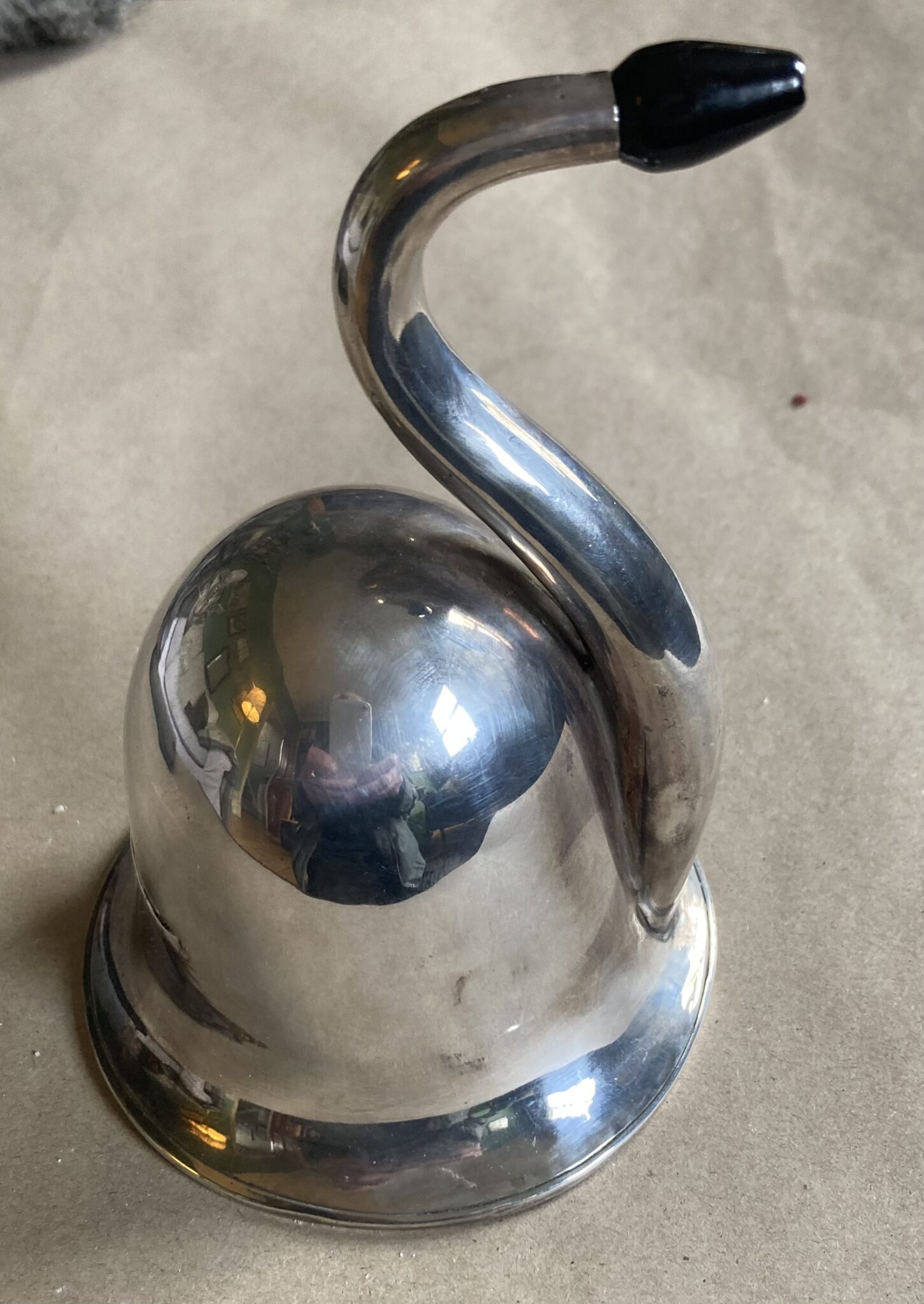 Large Silver Plated London Dome Ear Trumpet by Down Brothers