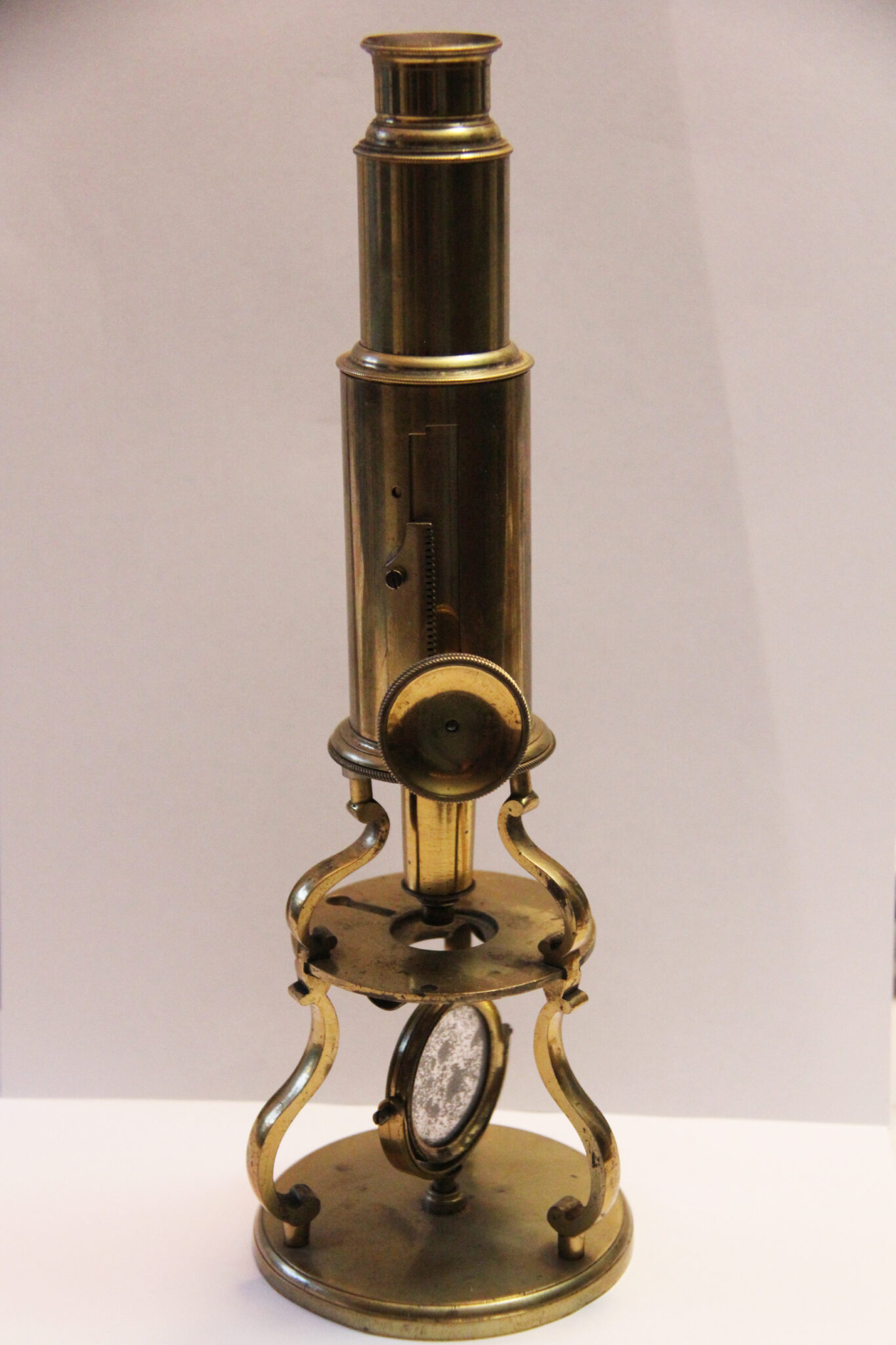 ~GOOD UNSIGNED CULPEPER-TYPE MICROSCOPE-CASED~(SOLD)