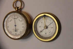 ~RARE AND FINE COMBINATION BAROMETER AND COMPASS-SIDDALL~