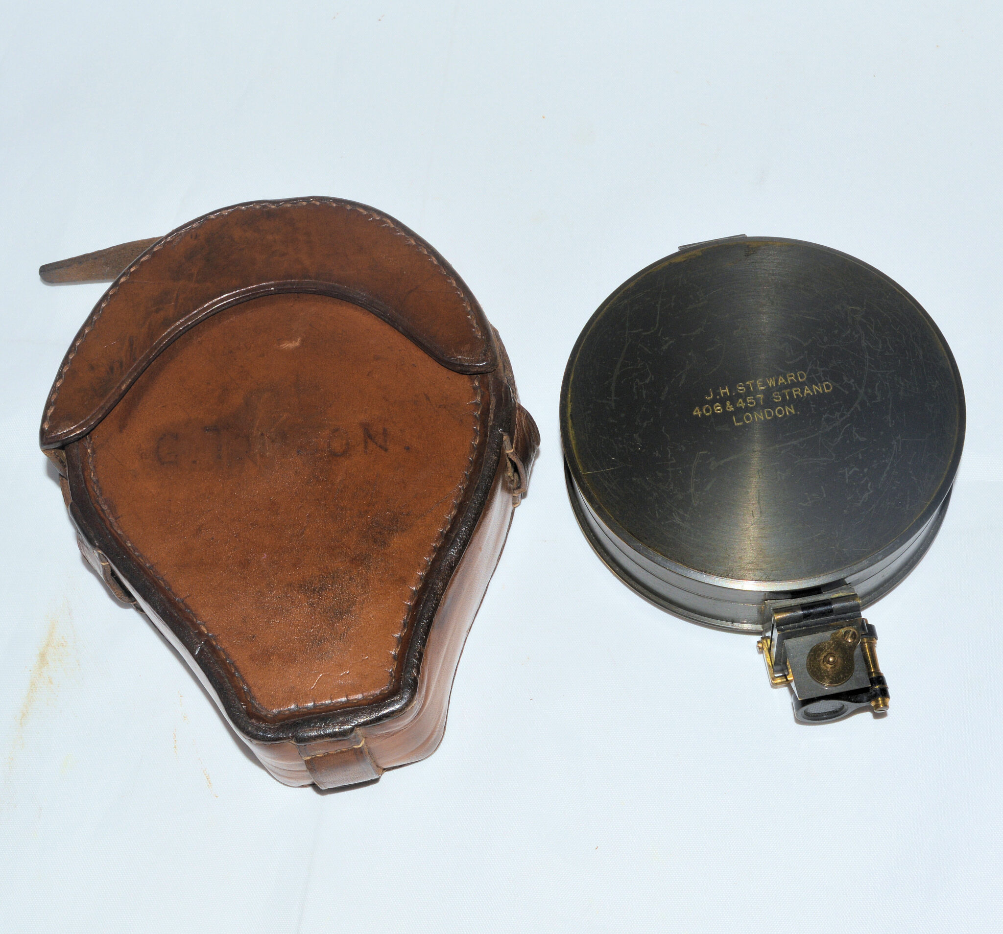 Surveying compass – J.H. Steward.