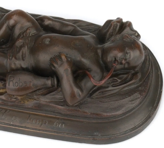 19th c. Biberon Robert Paperweight: nursing bottles