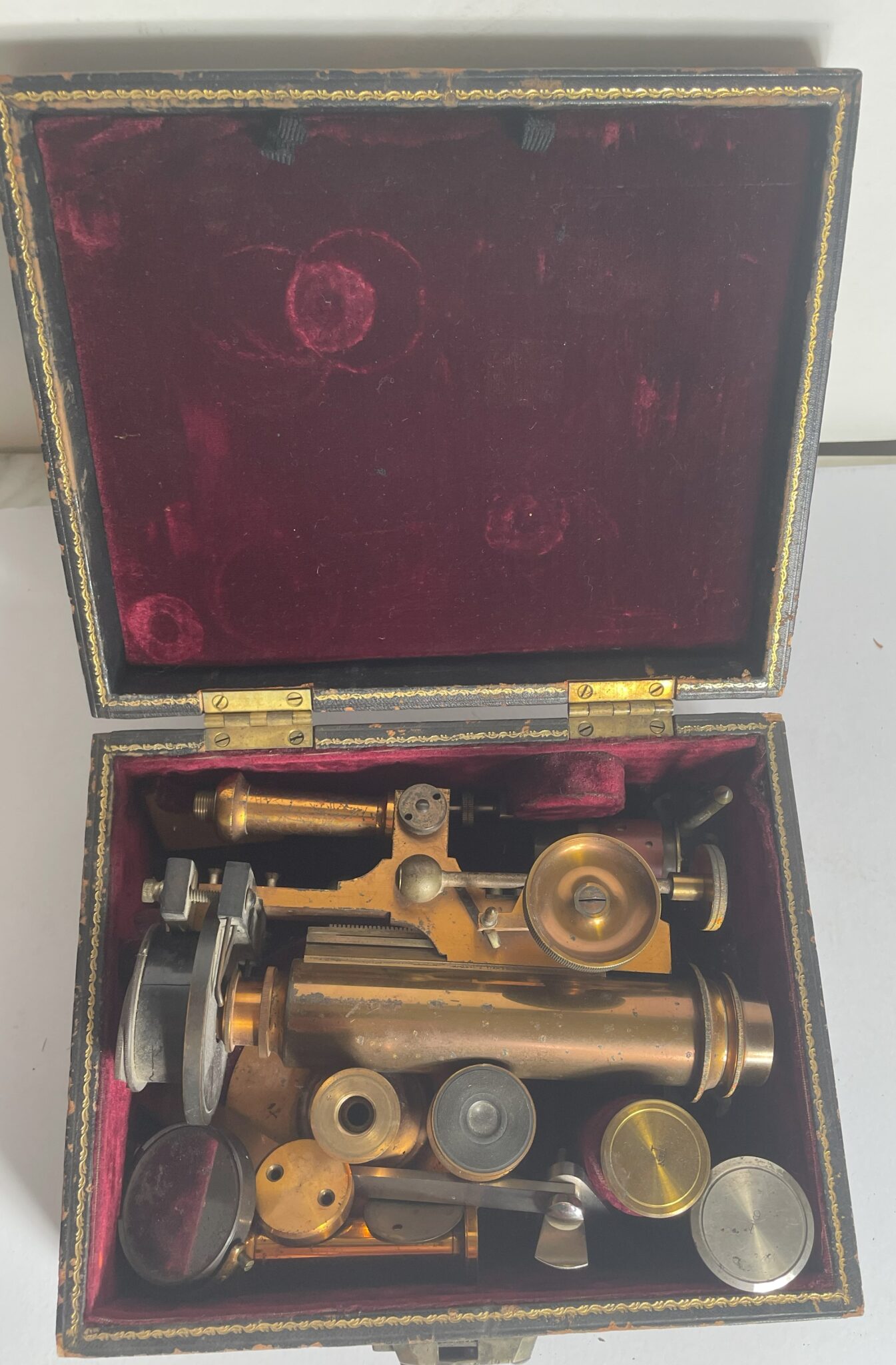 Cased and Signed E.H. Griffith “Club” Microscope.