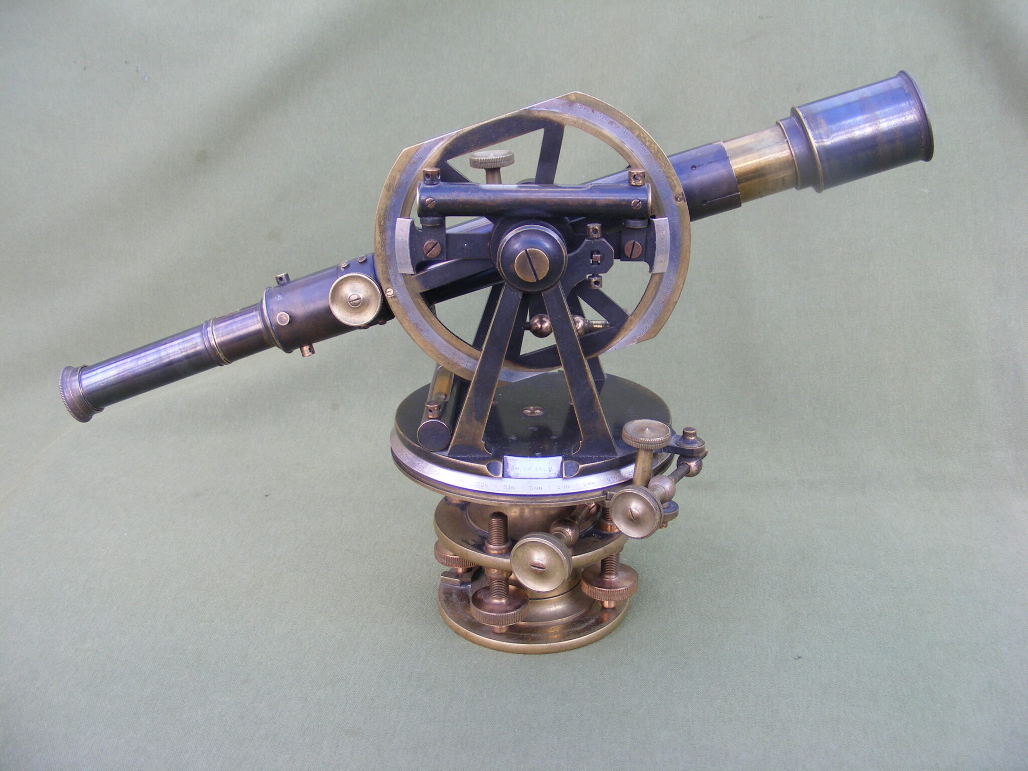 RARE MINIATURE THEODOLITE BY LOUIS PASCHAL CASELLA.