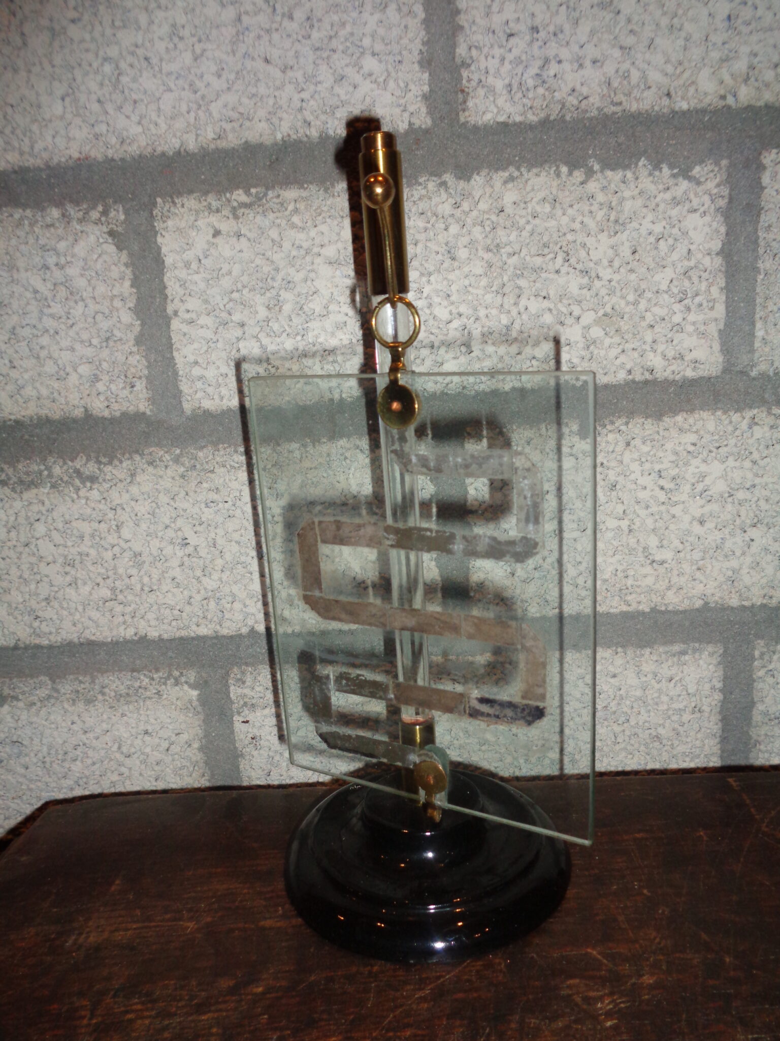Electric Flicker plate attachment for ruhmkorff or a wimshurst machine ca 1880