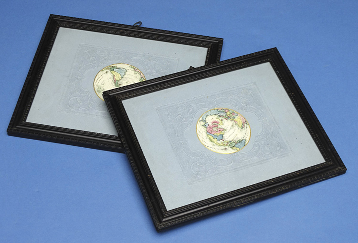 FINE PAIR OF VICTORIAN PLANISPHERES