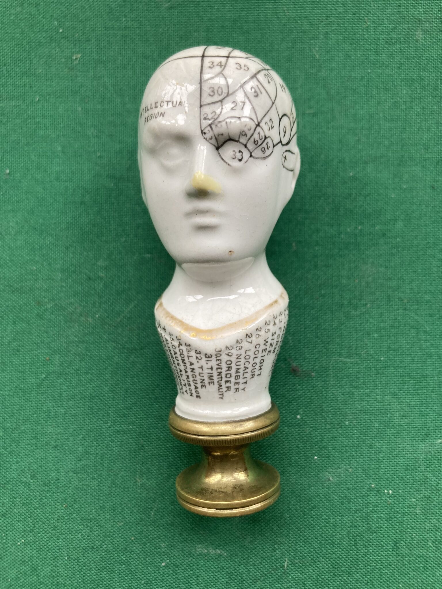 Ceramic Phrenology Seal