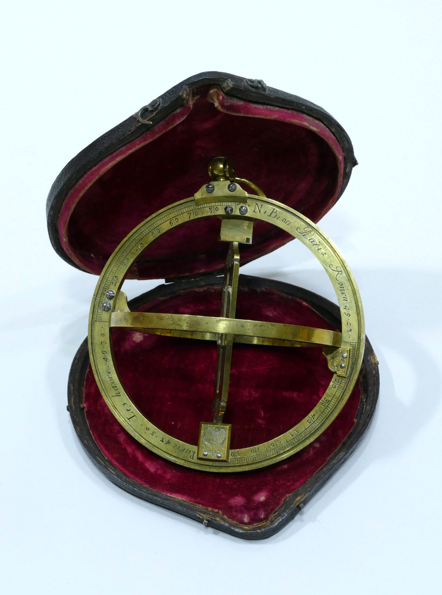 Equatorial ring in brass signed Nicolas Bion A Paris made circa 1710
