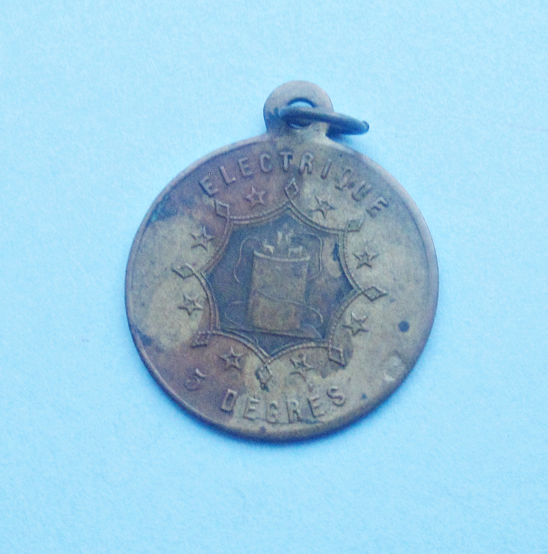 Late 19th-Century French Medical Electricity Medallion