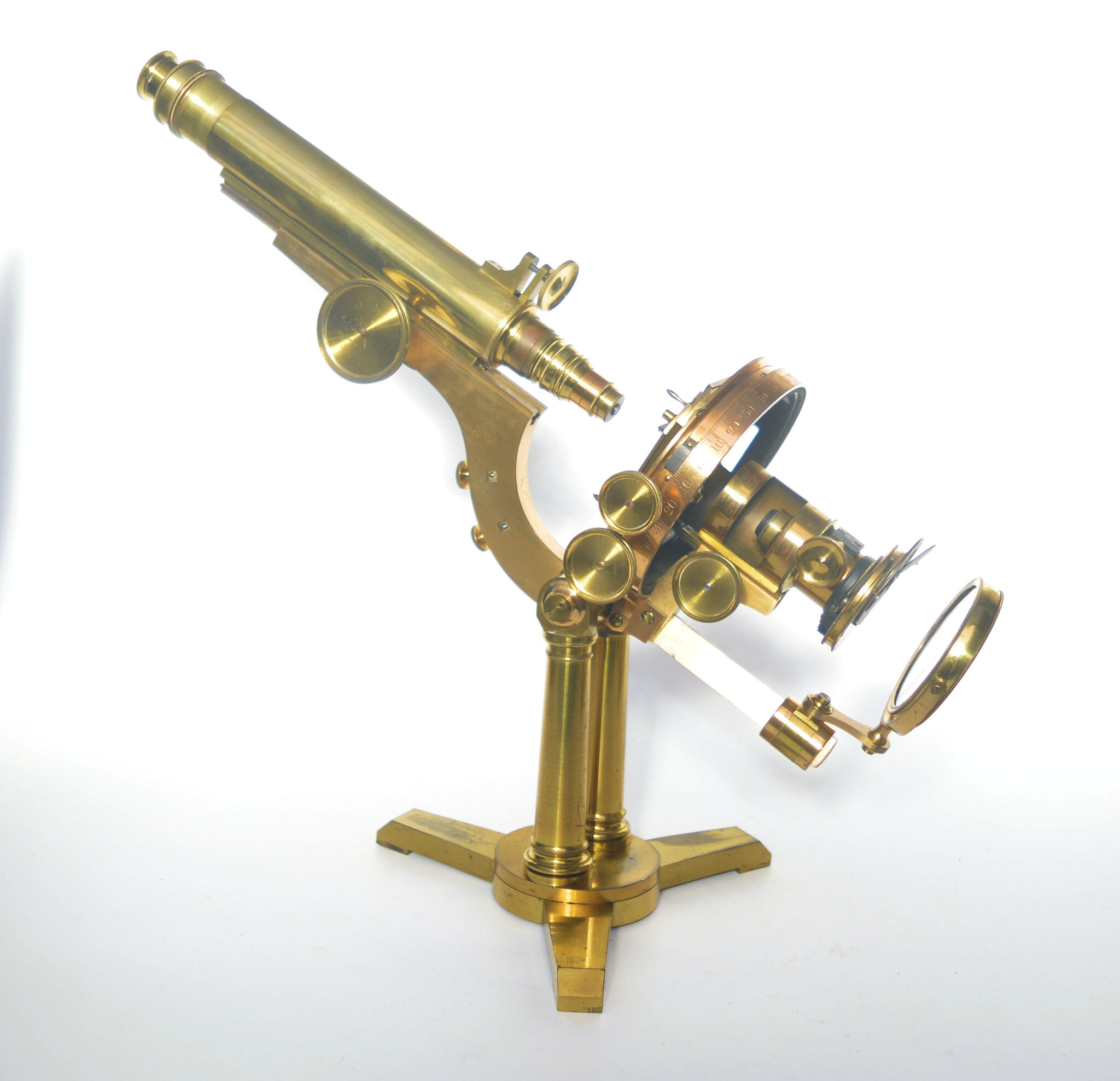 SOLD – Large Smith & Beck monocular microscope, ‘Large Best’ or No1 stand. No case.