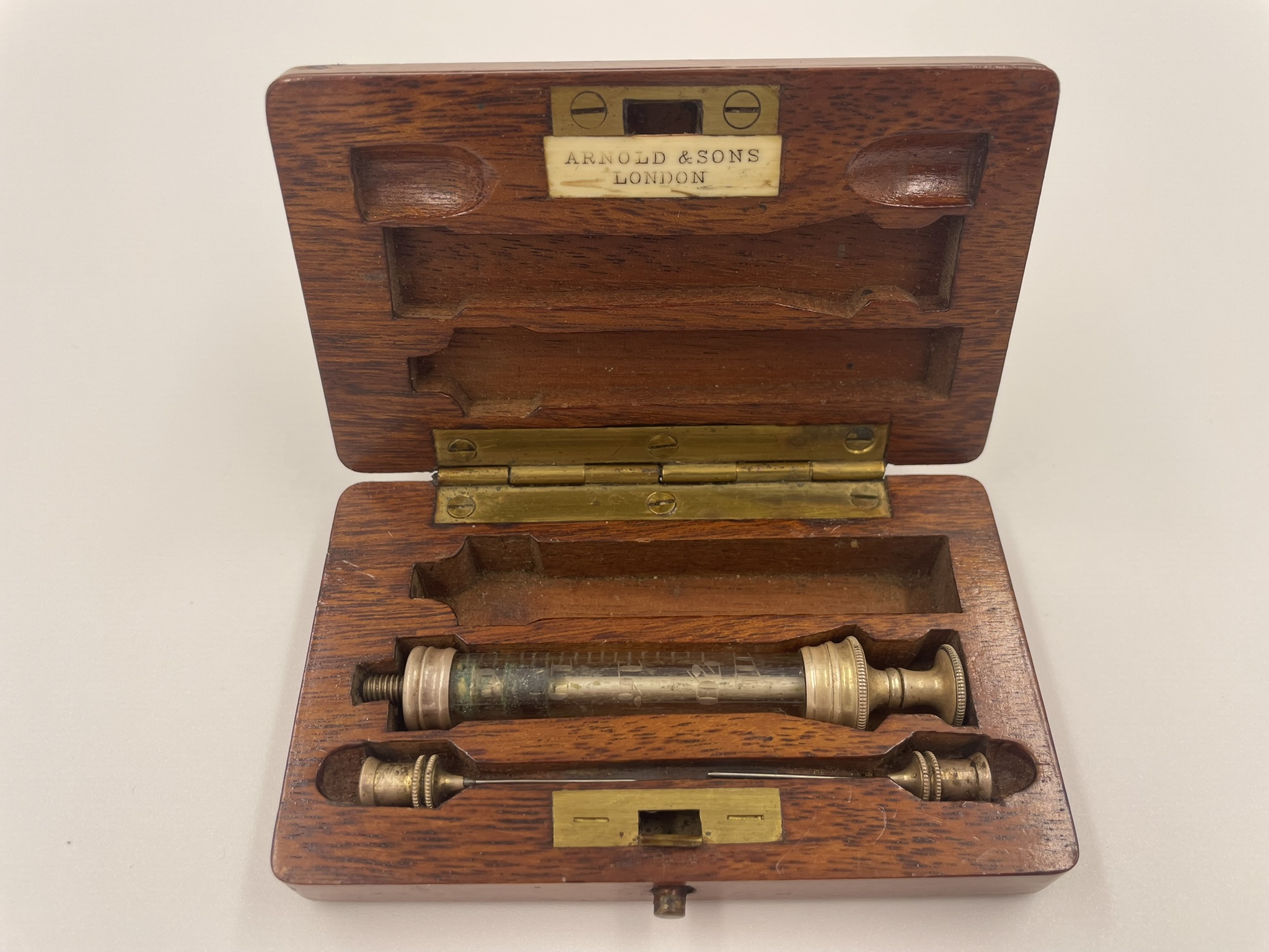 Antique hypodermic needle set by Arnold & Sons London c1900