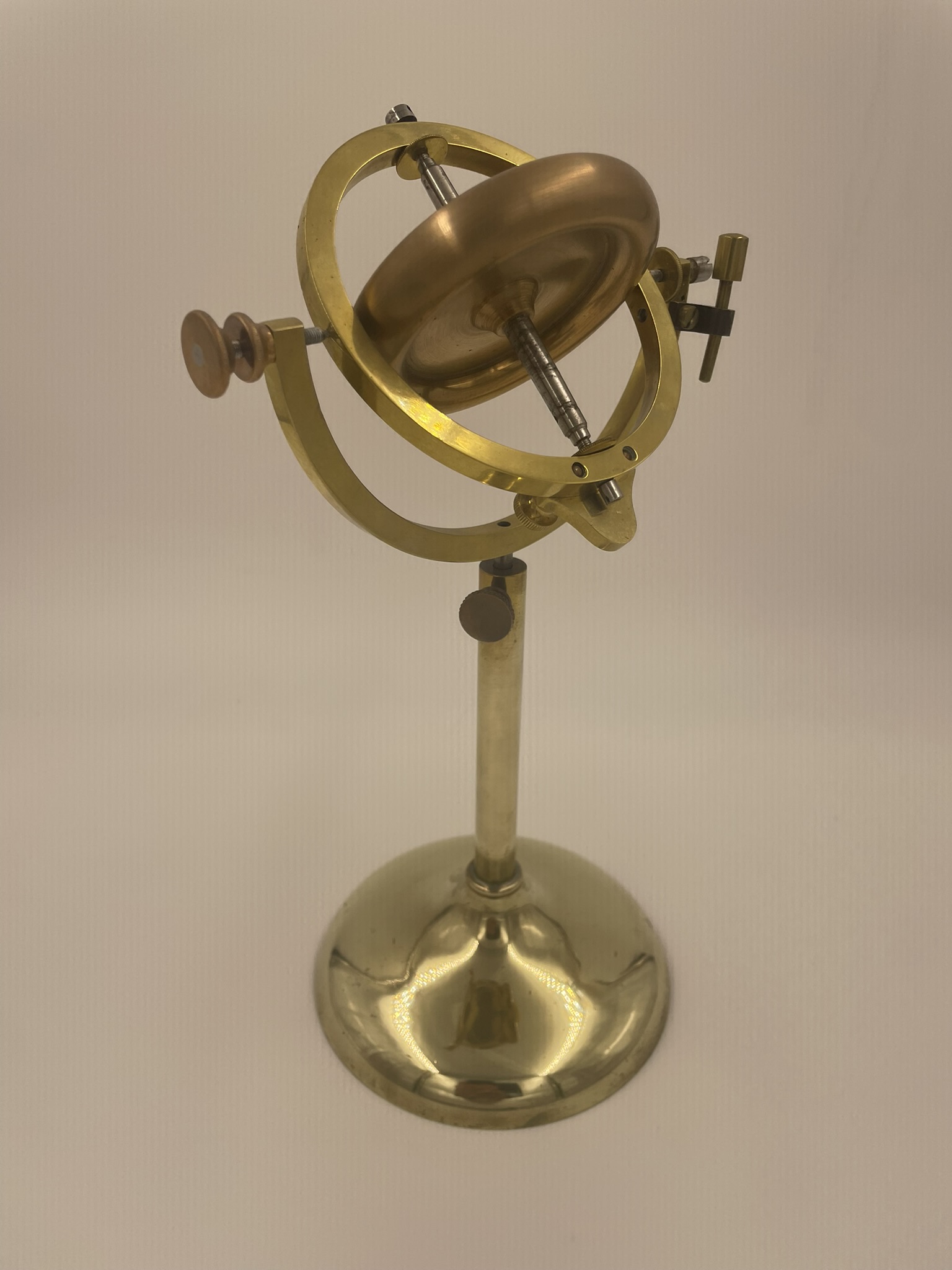 Antique Victorian demonstration brass Gyroscope  c1880