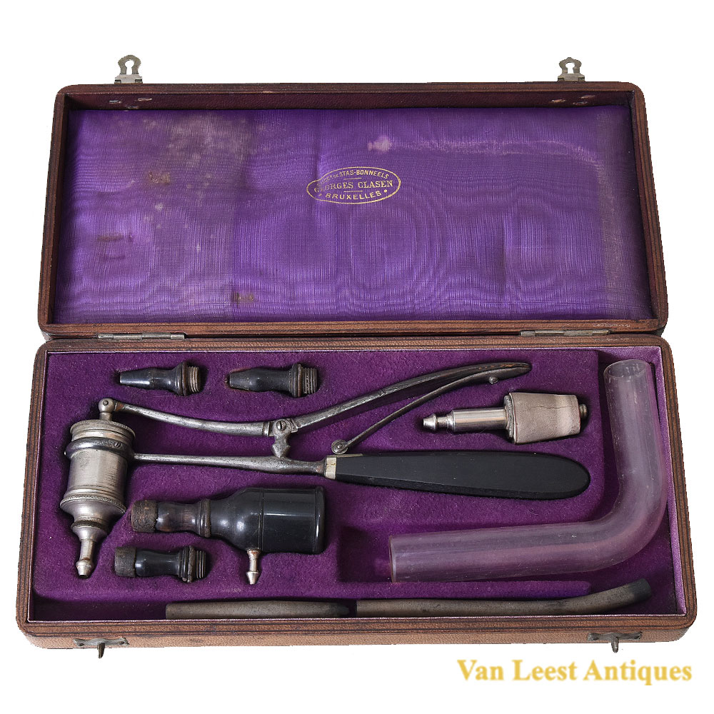 Georges Clasen Otoscope in case, c. 1880