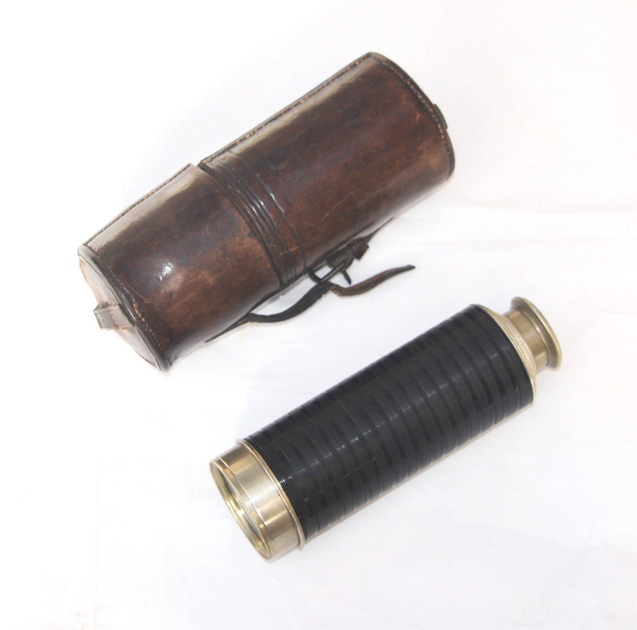 8 draw nickel silver telescope – J. Hyde, Bristol.