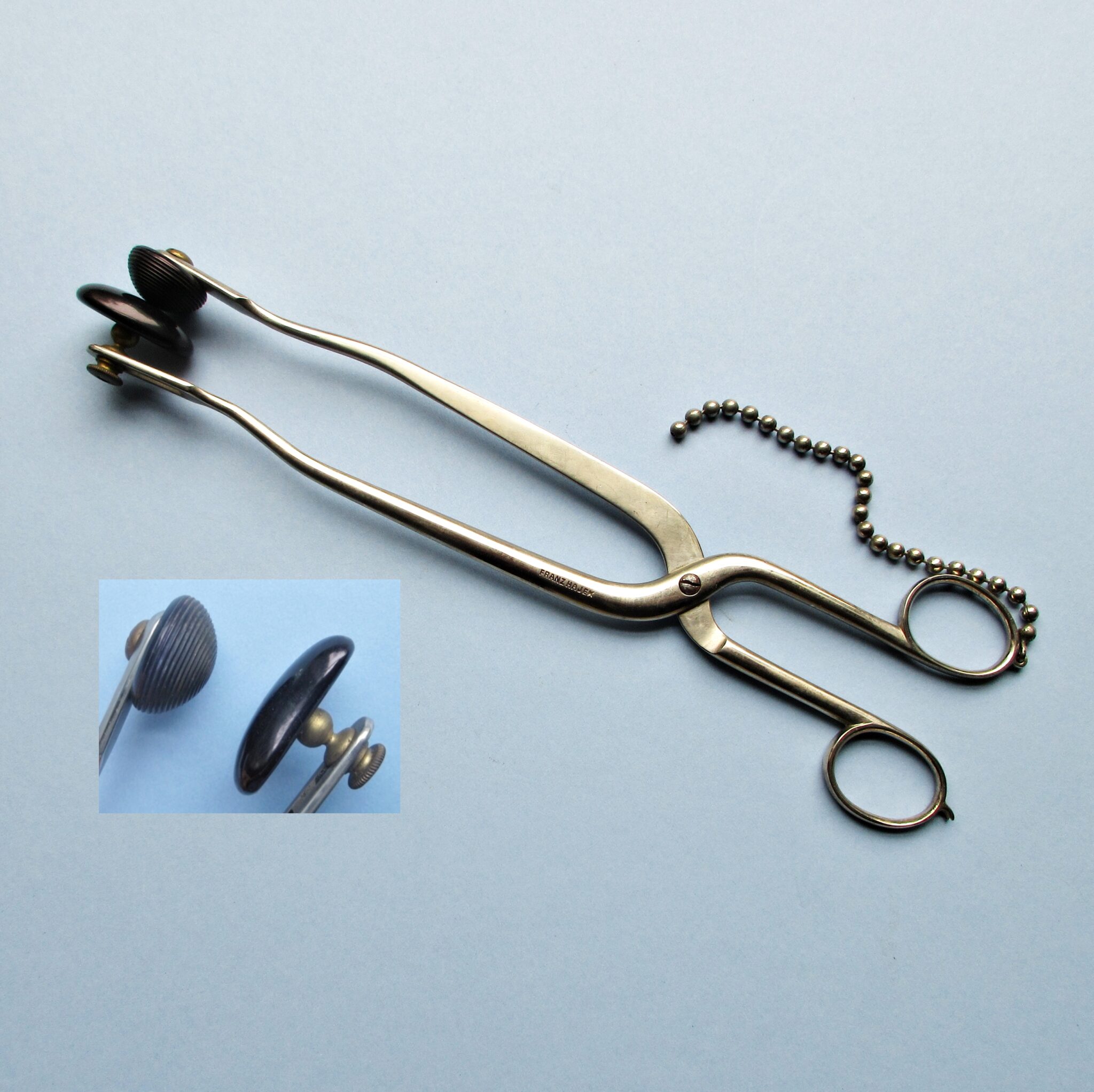 A C1890 Tonsil Compressor/Hemostat by Franz Hajek,Vienna