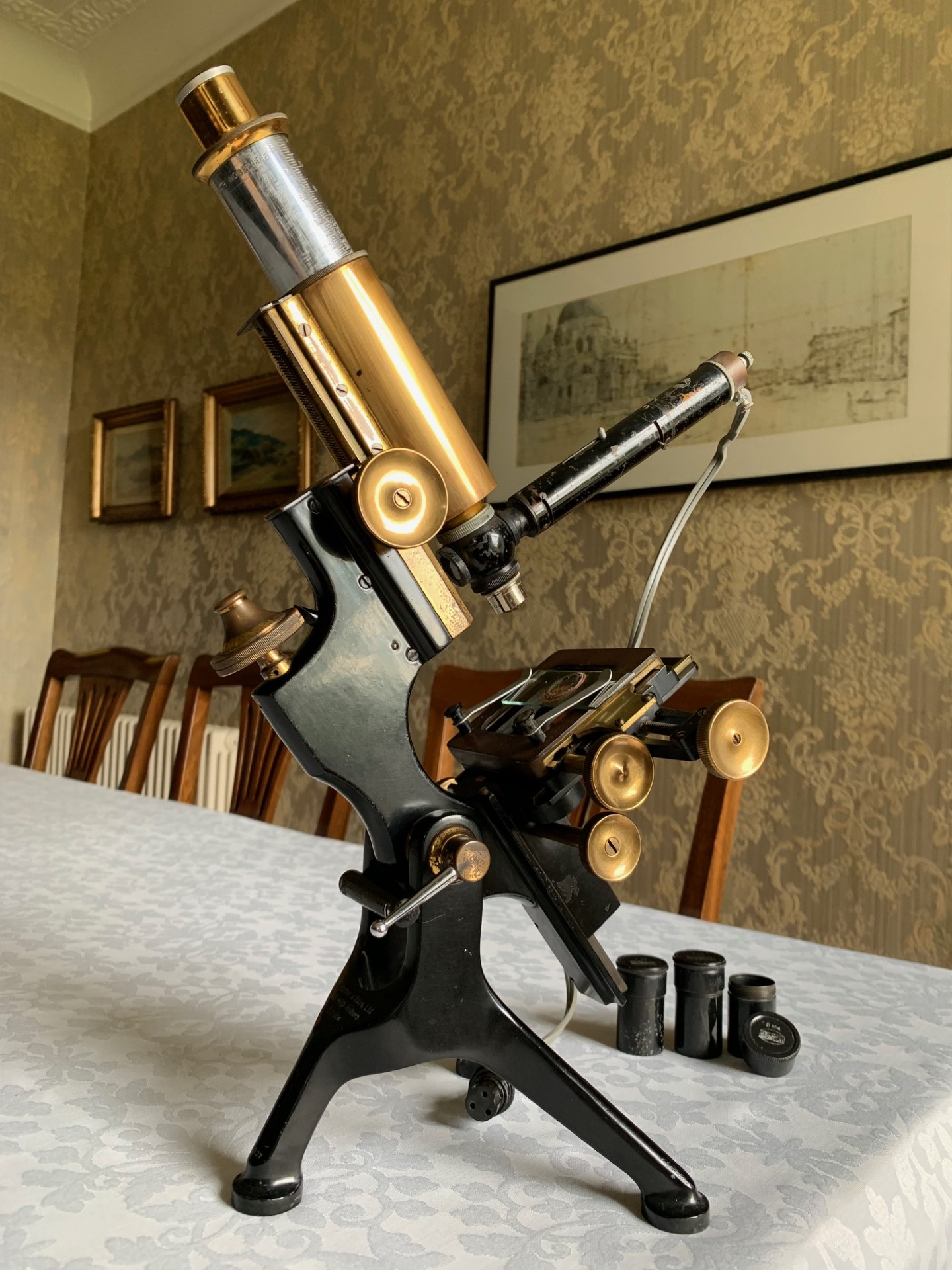 Vintage W. Watson & Sons Ltd – Edinburgh H No.2 Metallurgical Microscope – c1936