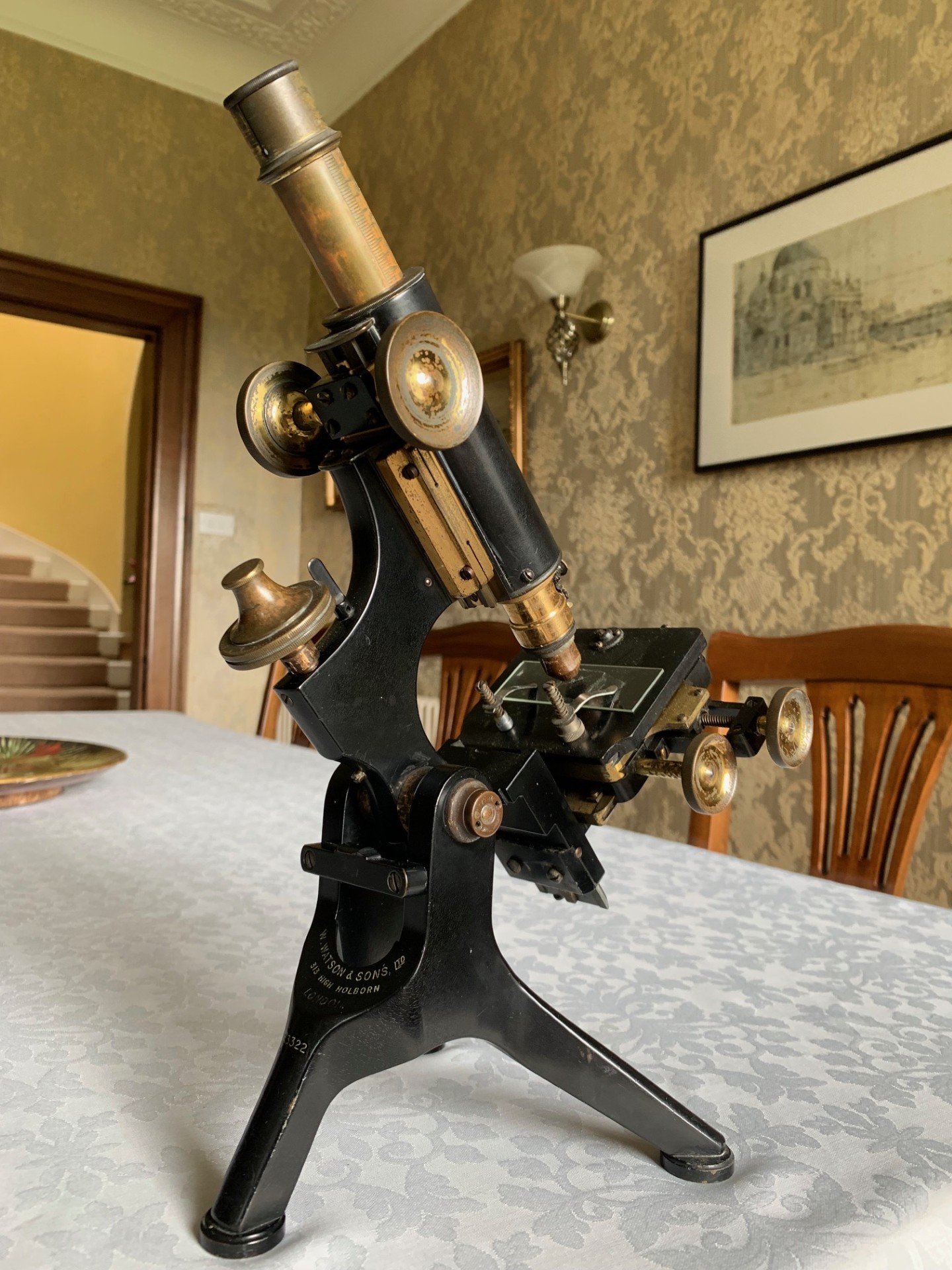 Antique W. Watson & Sons Ltd – Edinburgh H Metallurgical Microscope – circa 1917