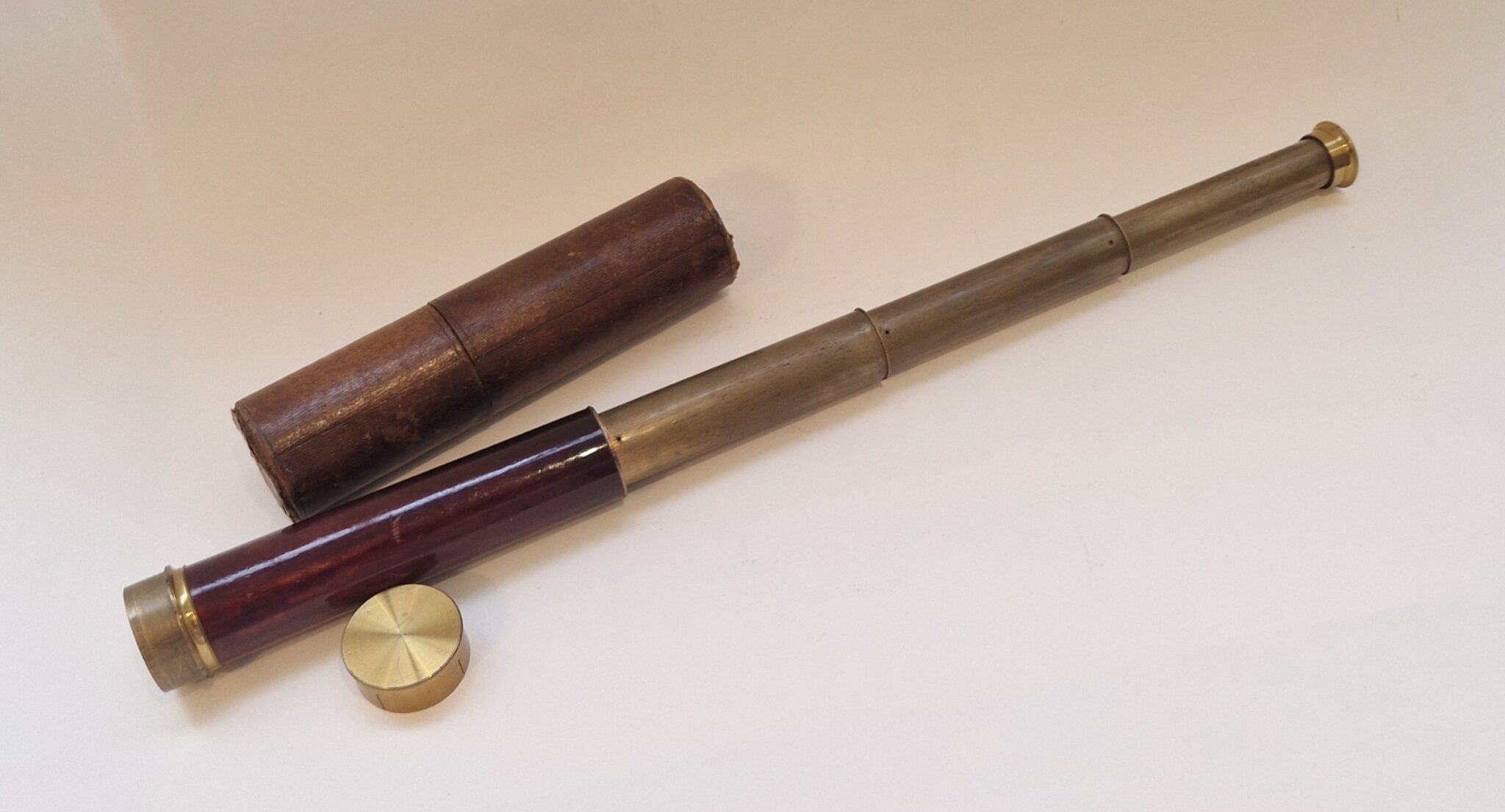 A fine three draw telescope by Plossl in Wien, circa 1830