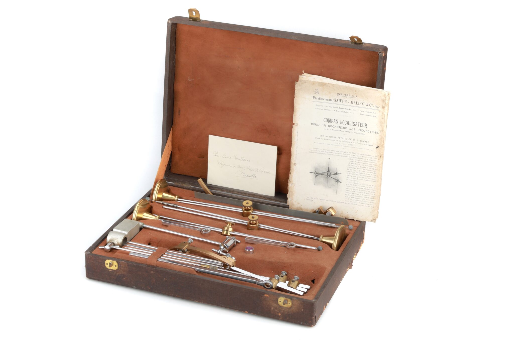 Hirtz’s Compass for locating shrapnel & other projectiles