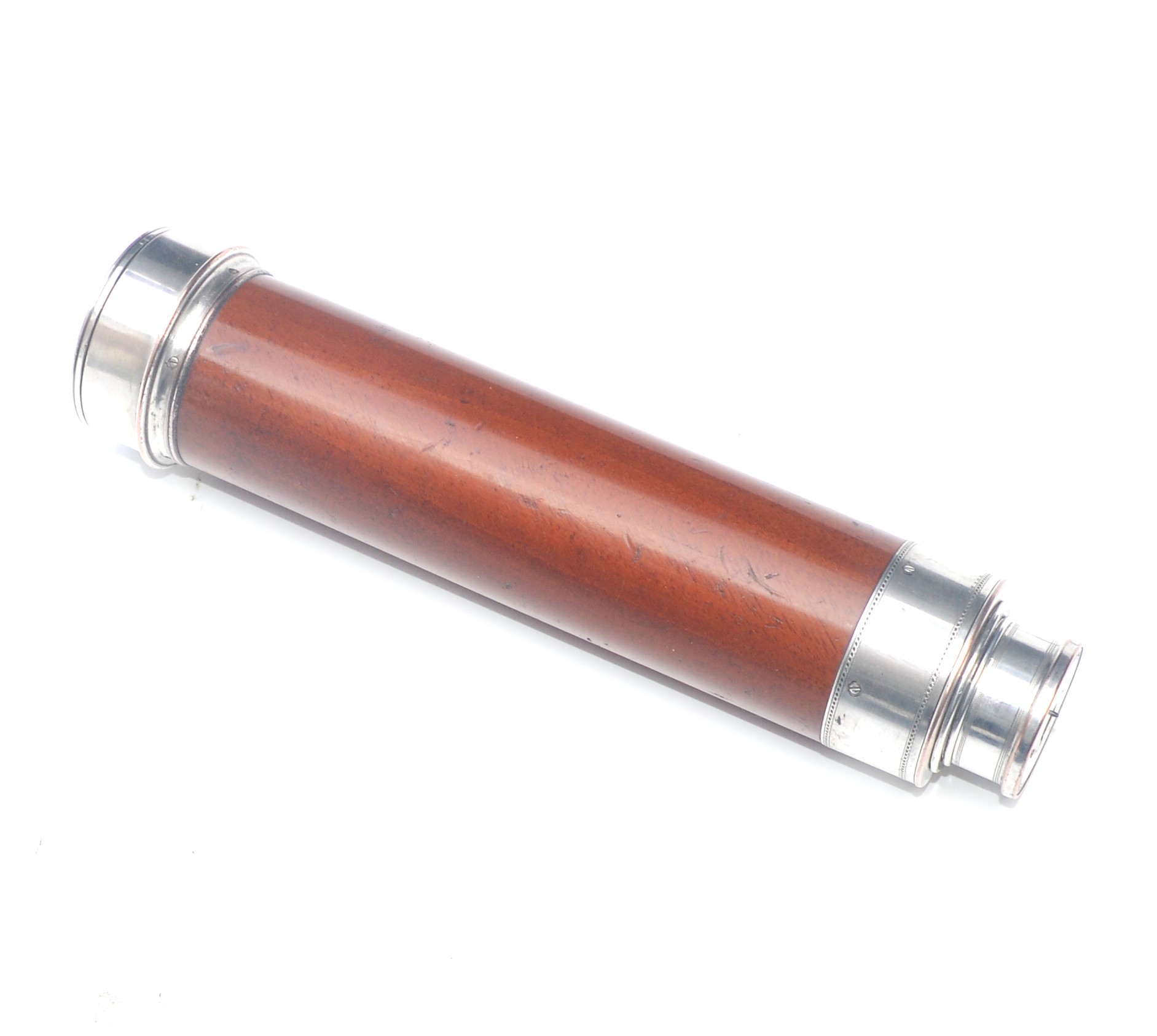 Silver 3 draw telescope – Worthington and Allan.