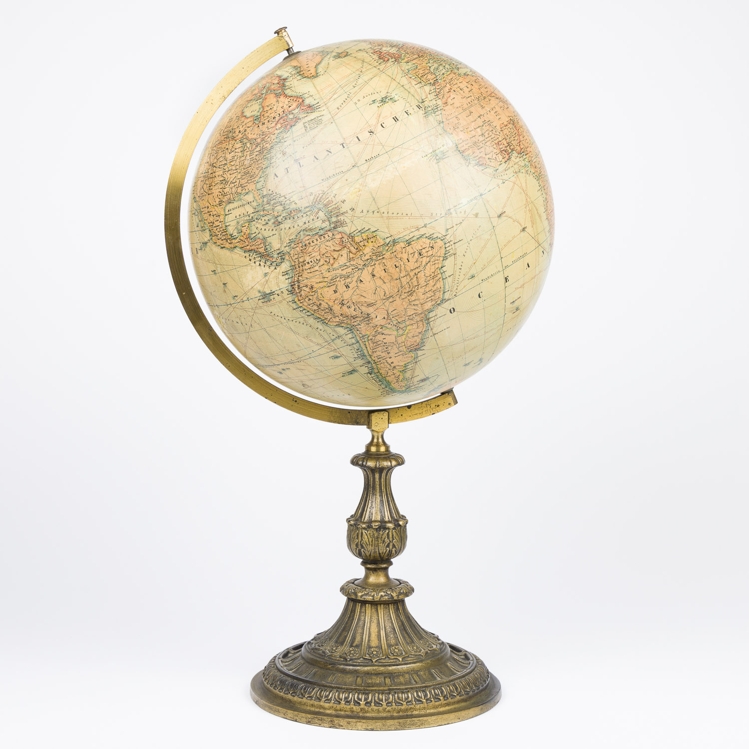 Carl Adami 13 inch terrestrial globe, Berlin, 1900.