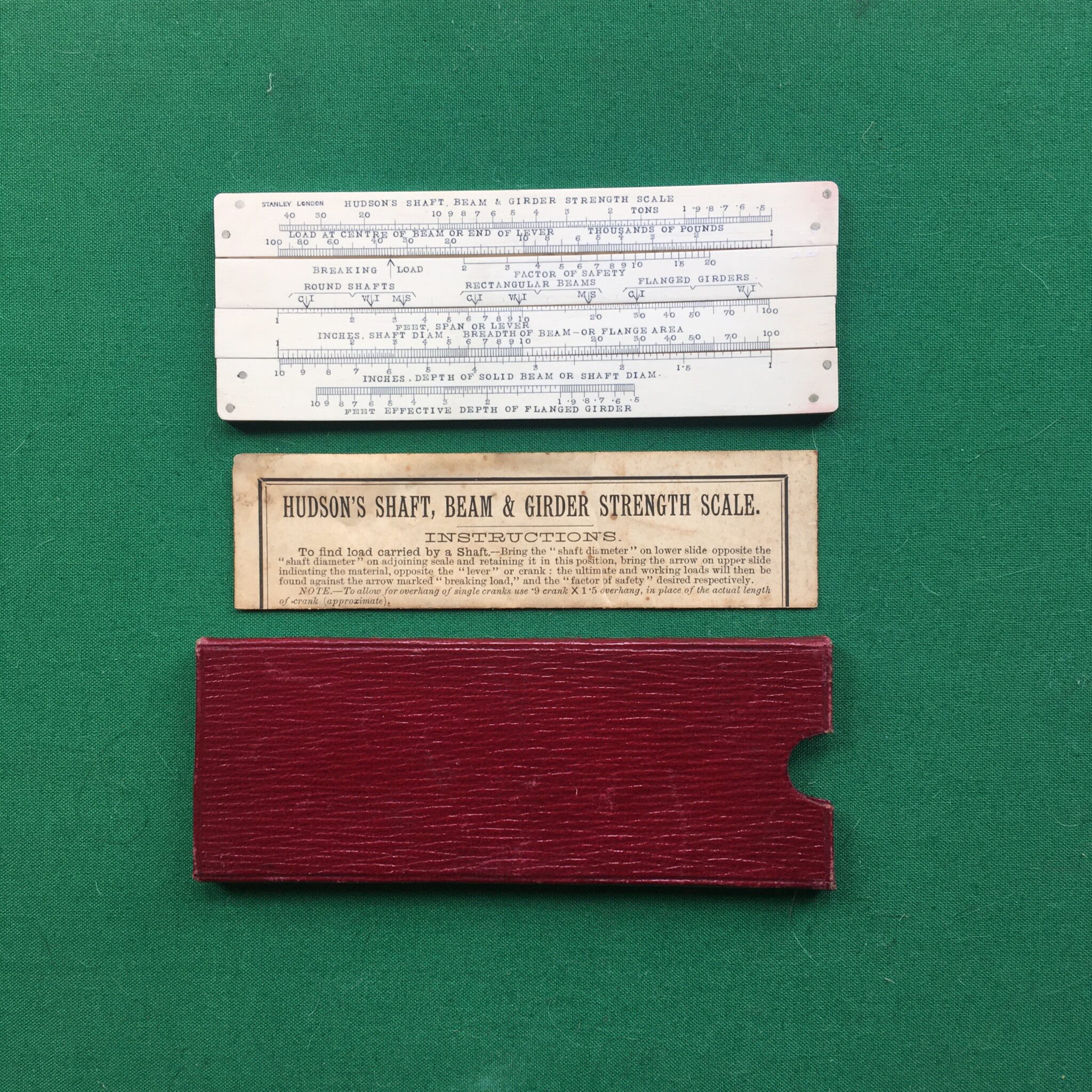 Hudson’s Shaft Beam & Girder Strength Scale