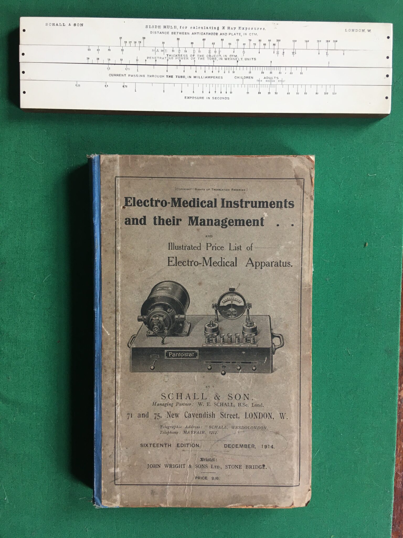 Slide Rule for calculating X-Ray Exposures