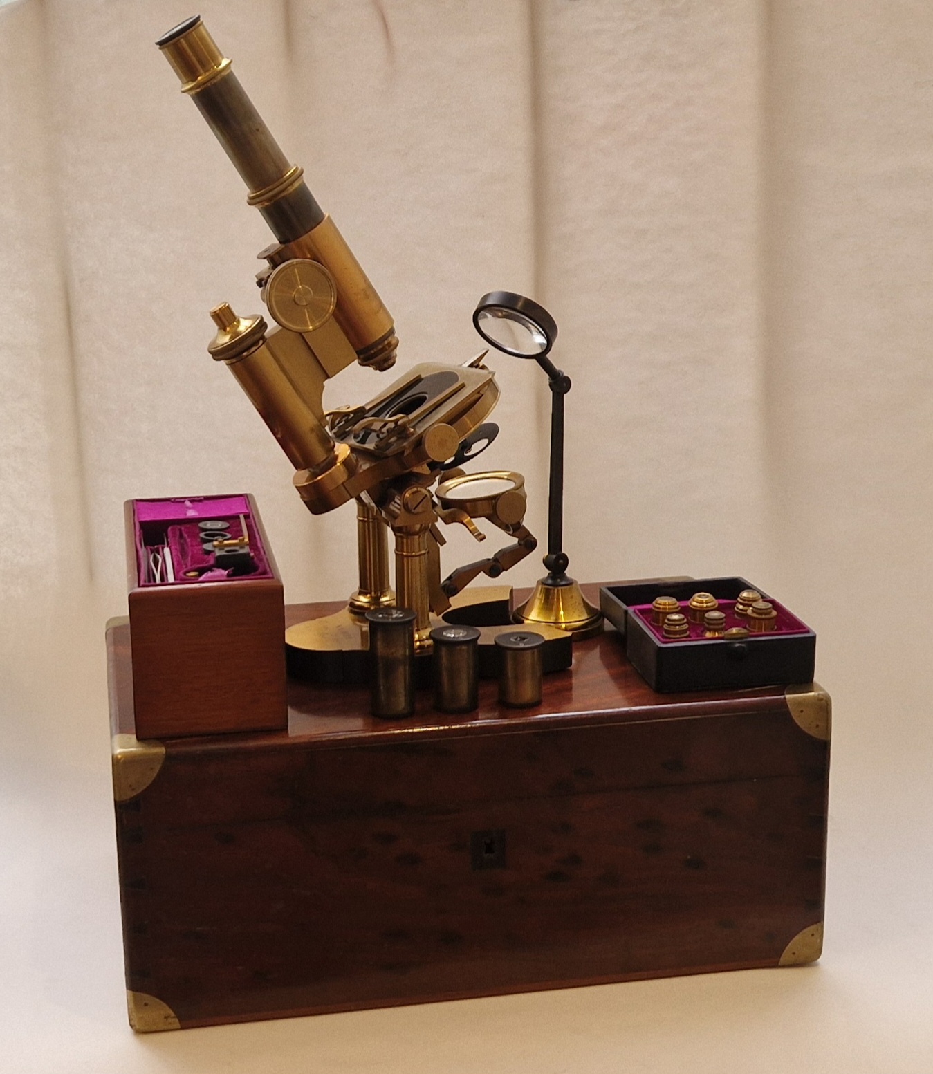 A large Nachet microscope in pristine condition, 1881-1886