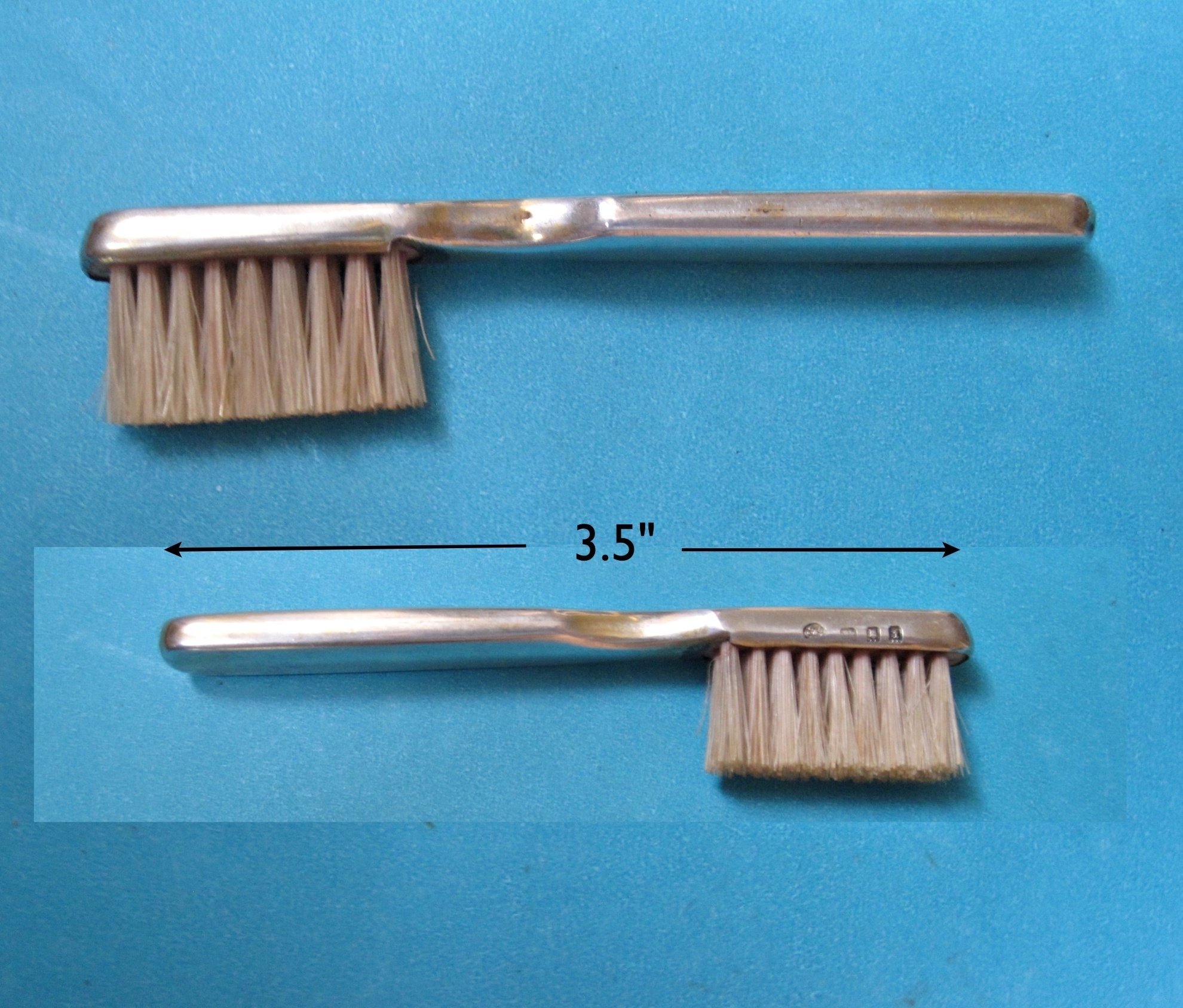 1921 London Hallmarked Silver Toothbrush