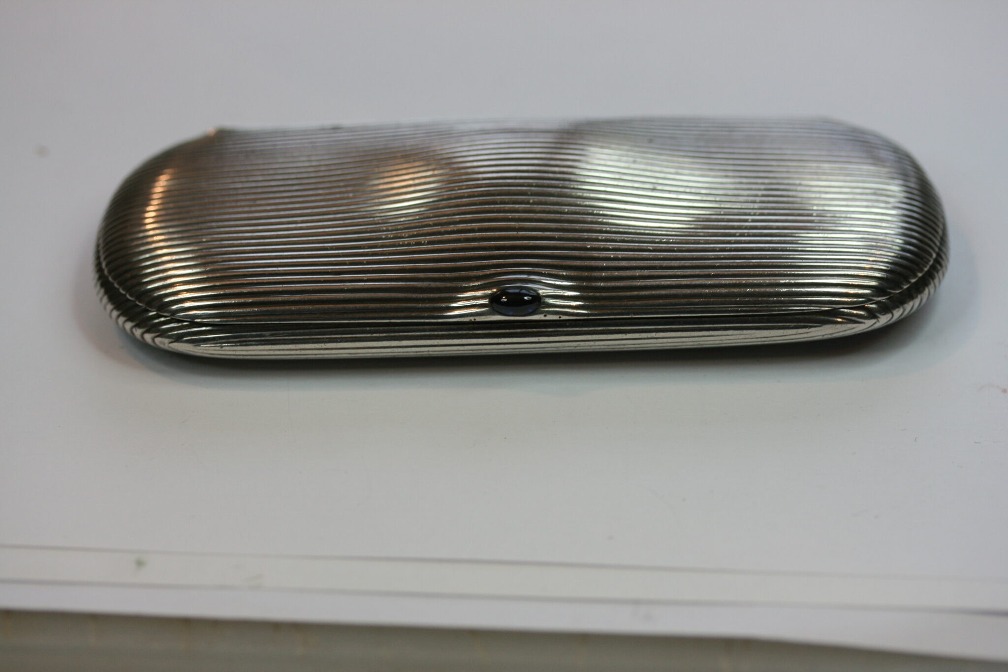 FABERGE SILVER SPECTACLES CASE  by HENRIK WIGSTROM bought from CHRISTIES,  1908 / 17