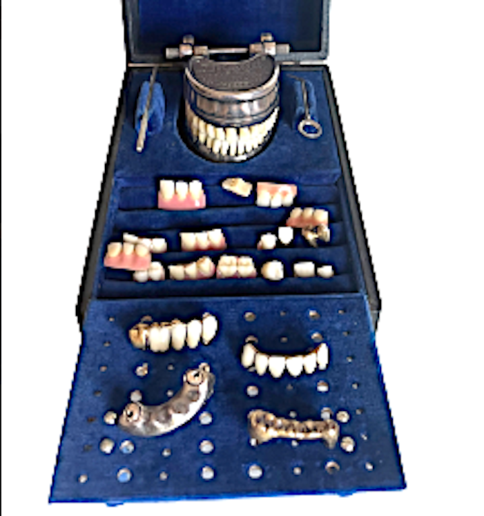 PROSTHETIC DEMONSTRATION SET DENTISTERY , MODEL INTENTED FOR DENTAL ART VECABE PATENT CASED COMPLETE