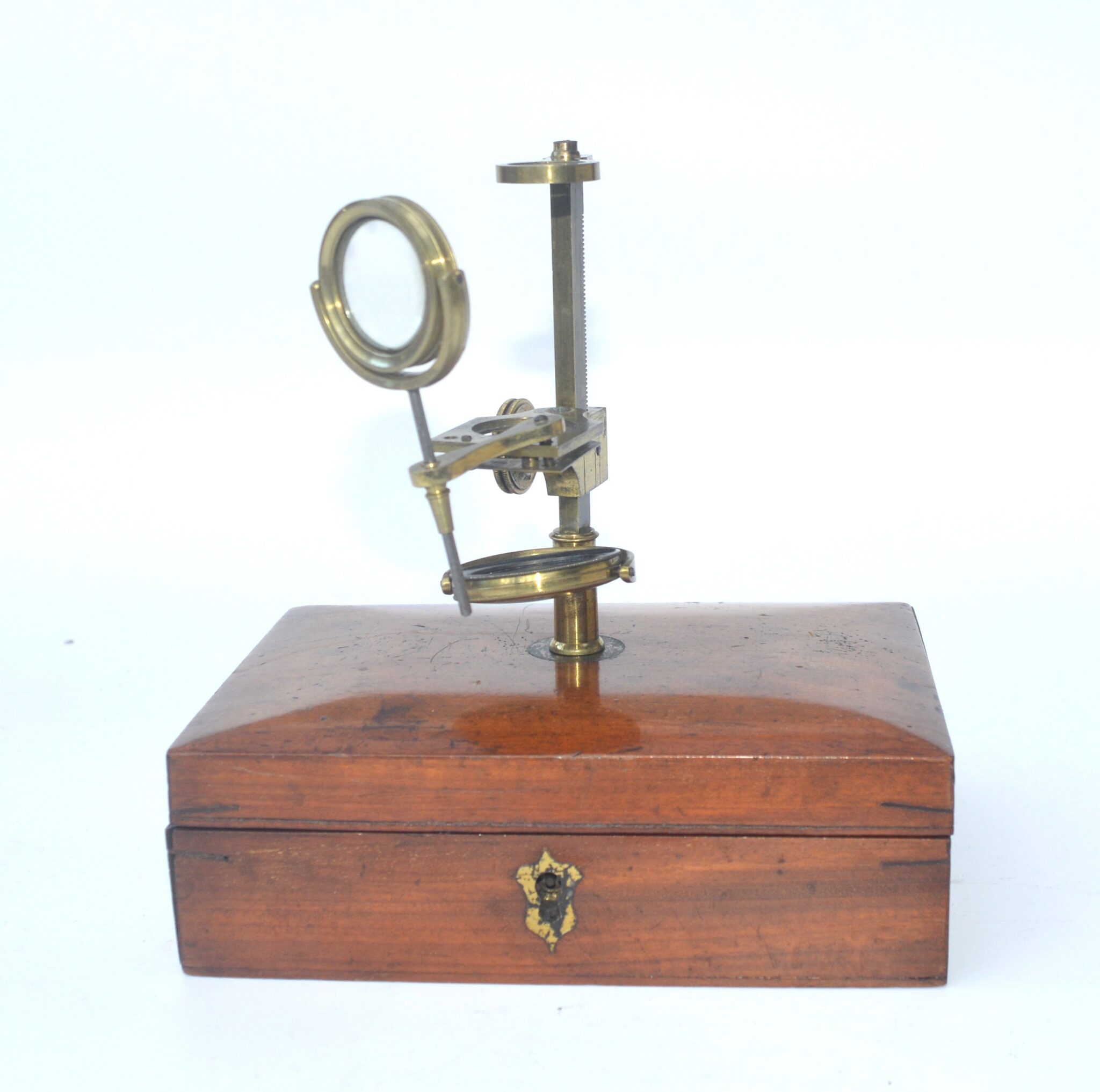 Simple microscope by F. Cox, London. No lenses.
