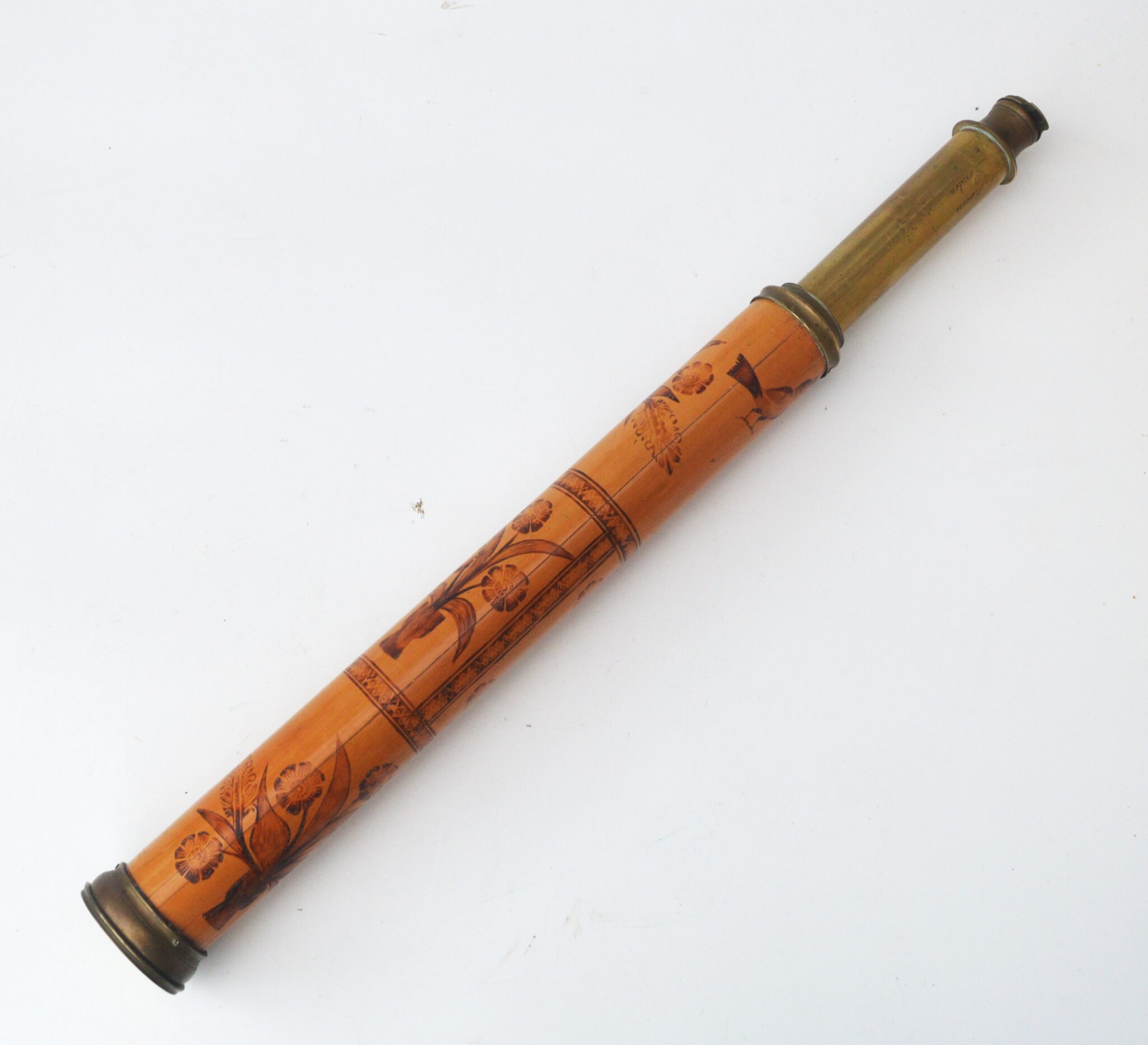 SOLD – Rare bamboo telescope – Thomas Harris.