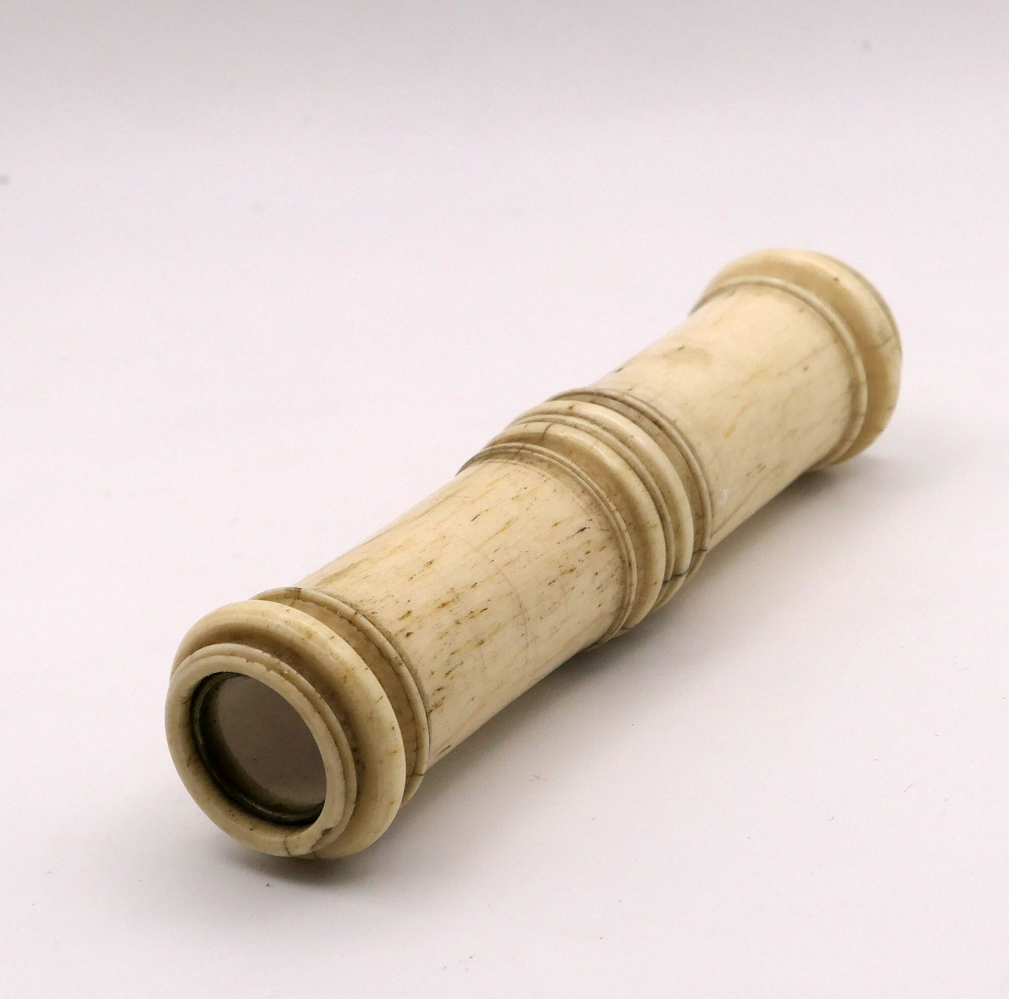 An Early Mid-17th Century Pocket Bone Fixed Focus Galilean Telescope/Spyglass