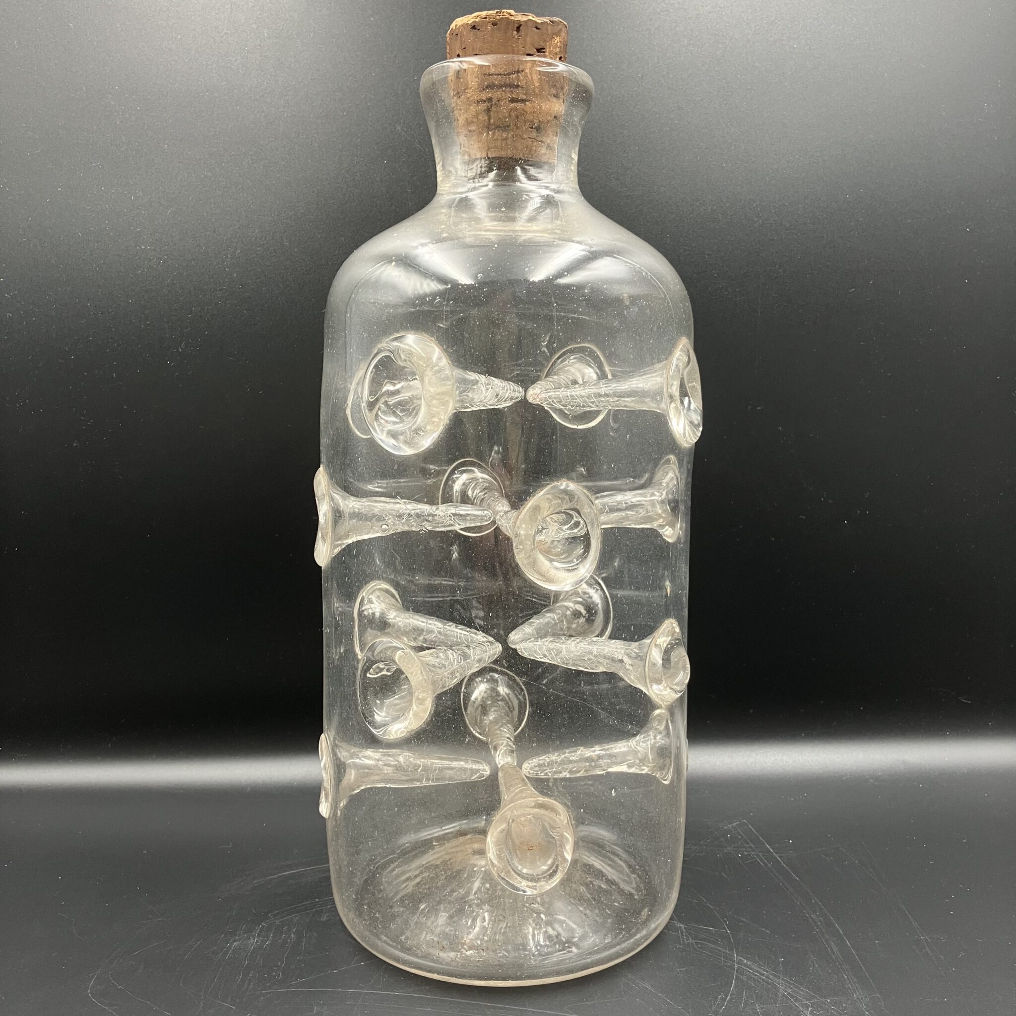 Italian glass Leeches Jar, 1800’s