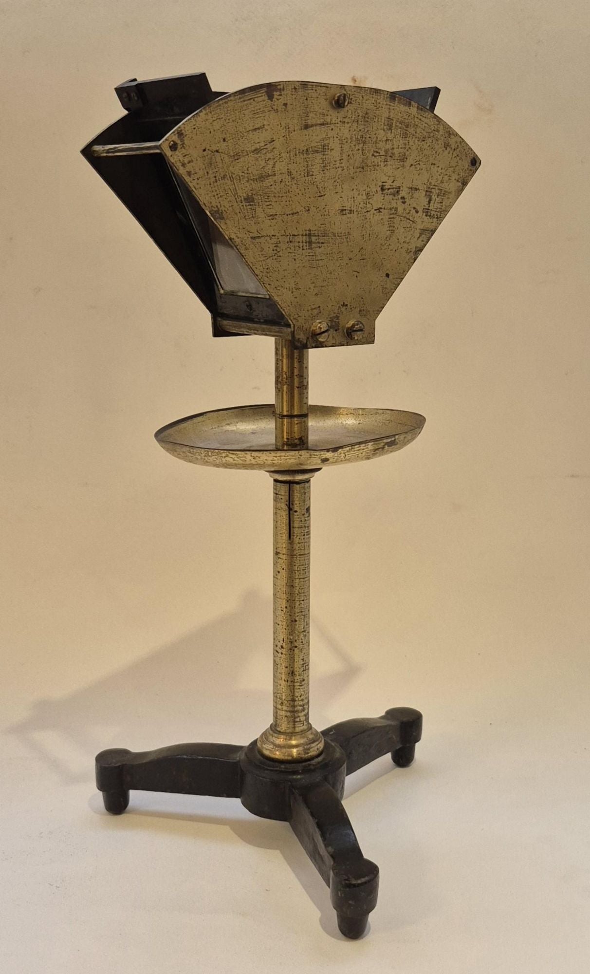 A liquid prisme in brass and glass, France, circa 1870-1880