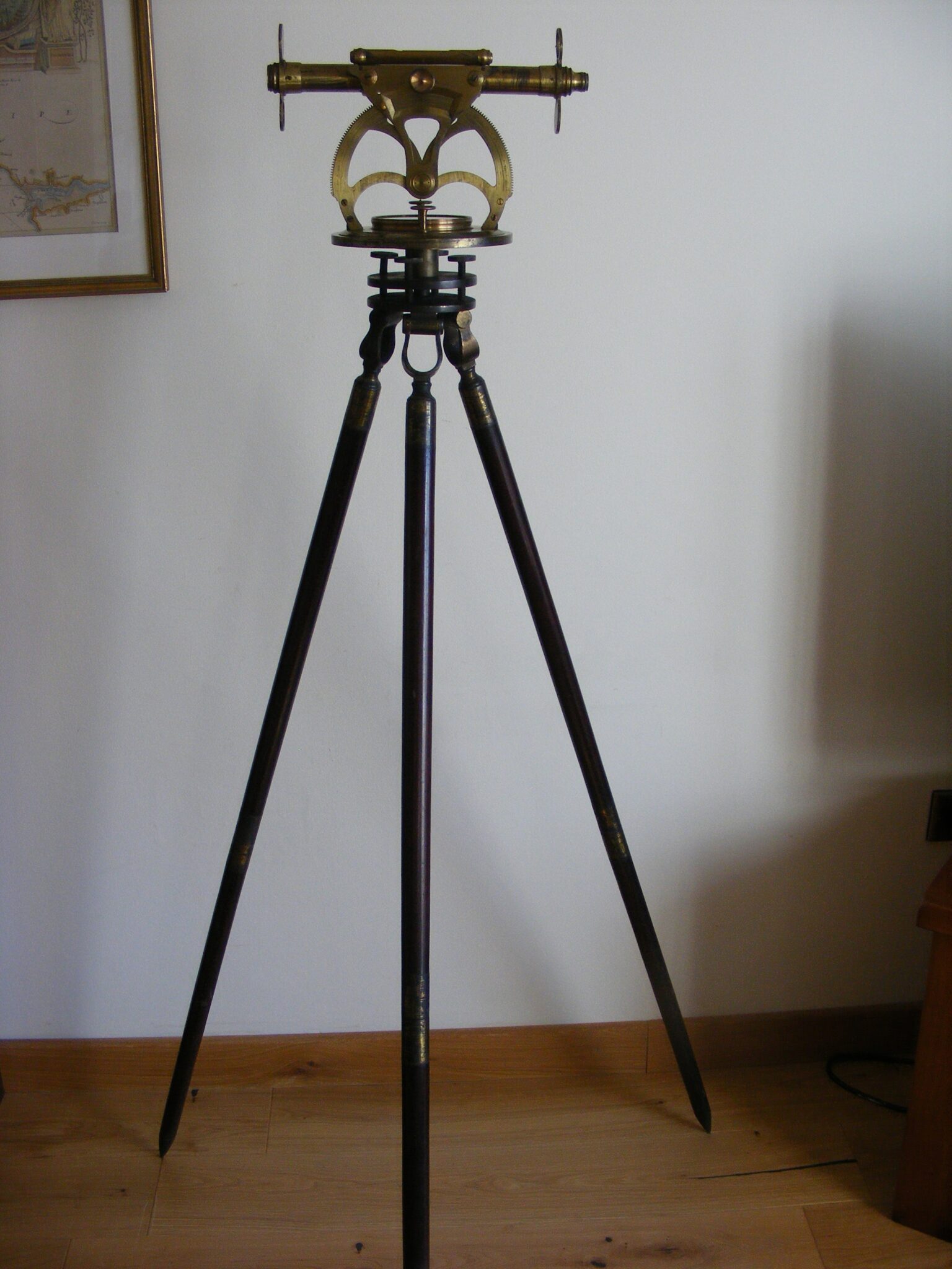 IMPORTANT EARLY 18TH CENTURY ALTAZIMUTH THEODOLITE BY BENJAMIN COLE