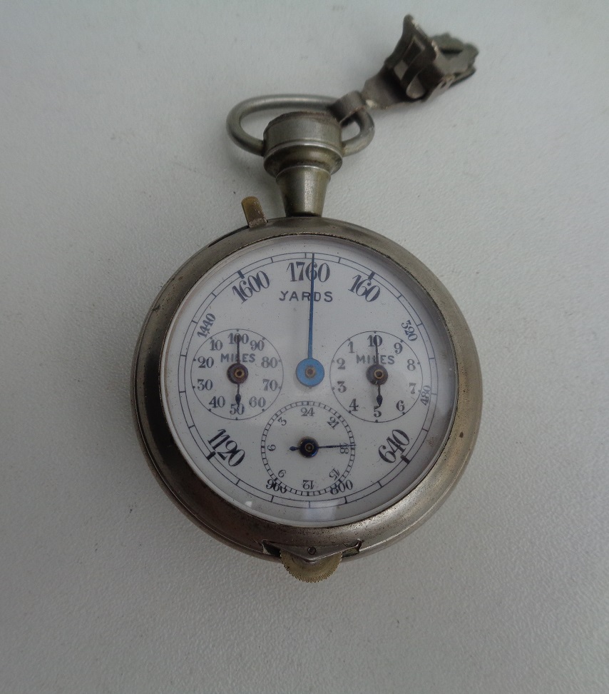 Pedometer-compass- map measure by Henri Chatelain ca 1920