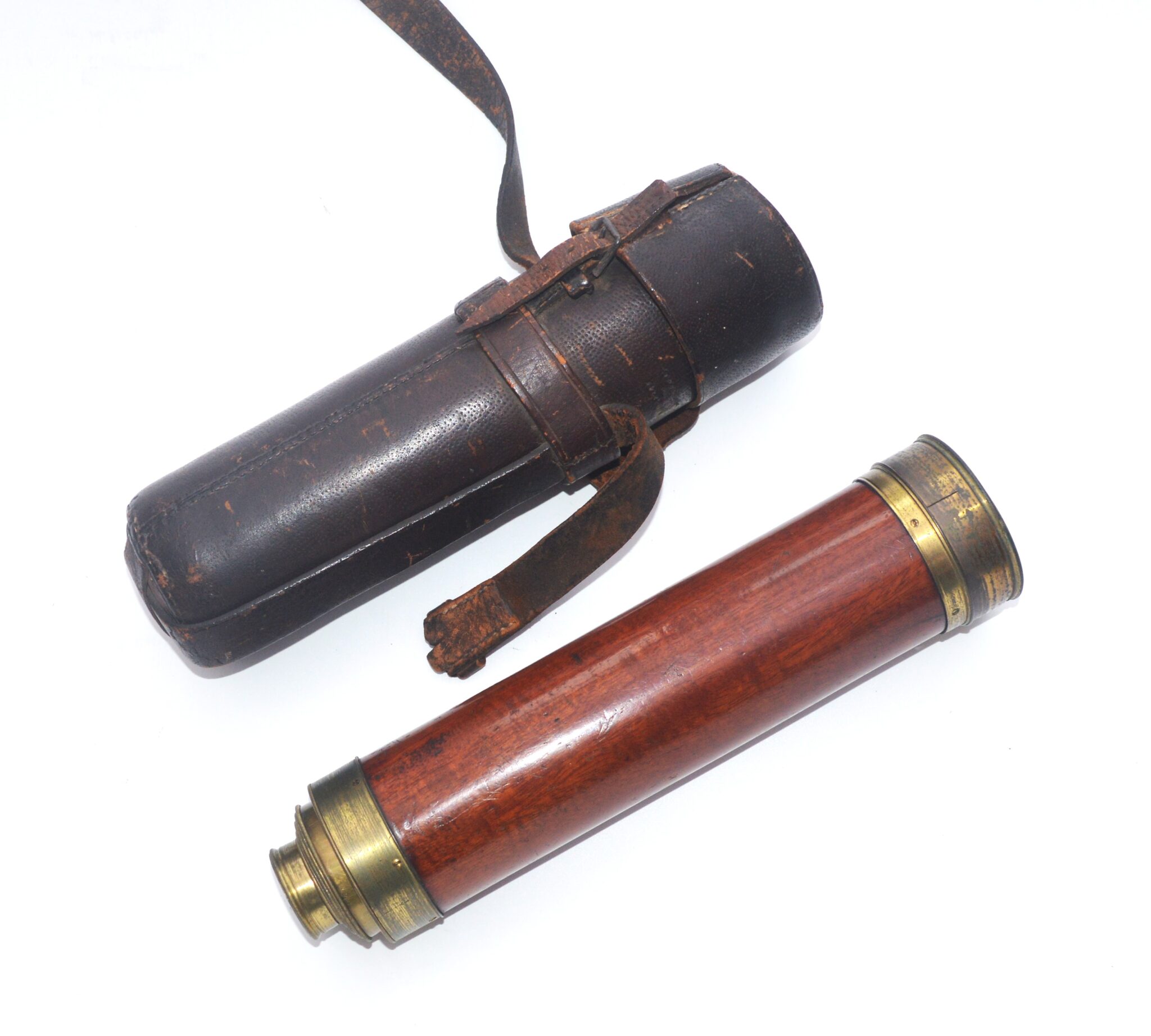Large 5 draw telescope – Berge, Late Ramsden. Lt. Col. Sir Howard Douglas.