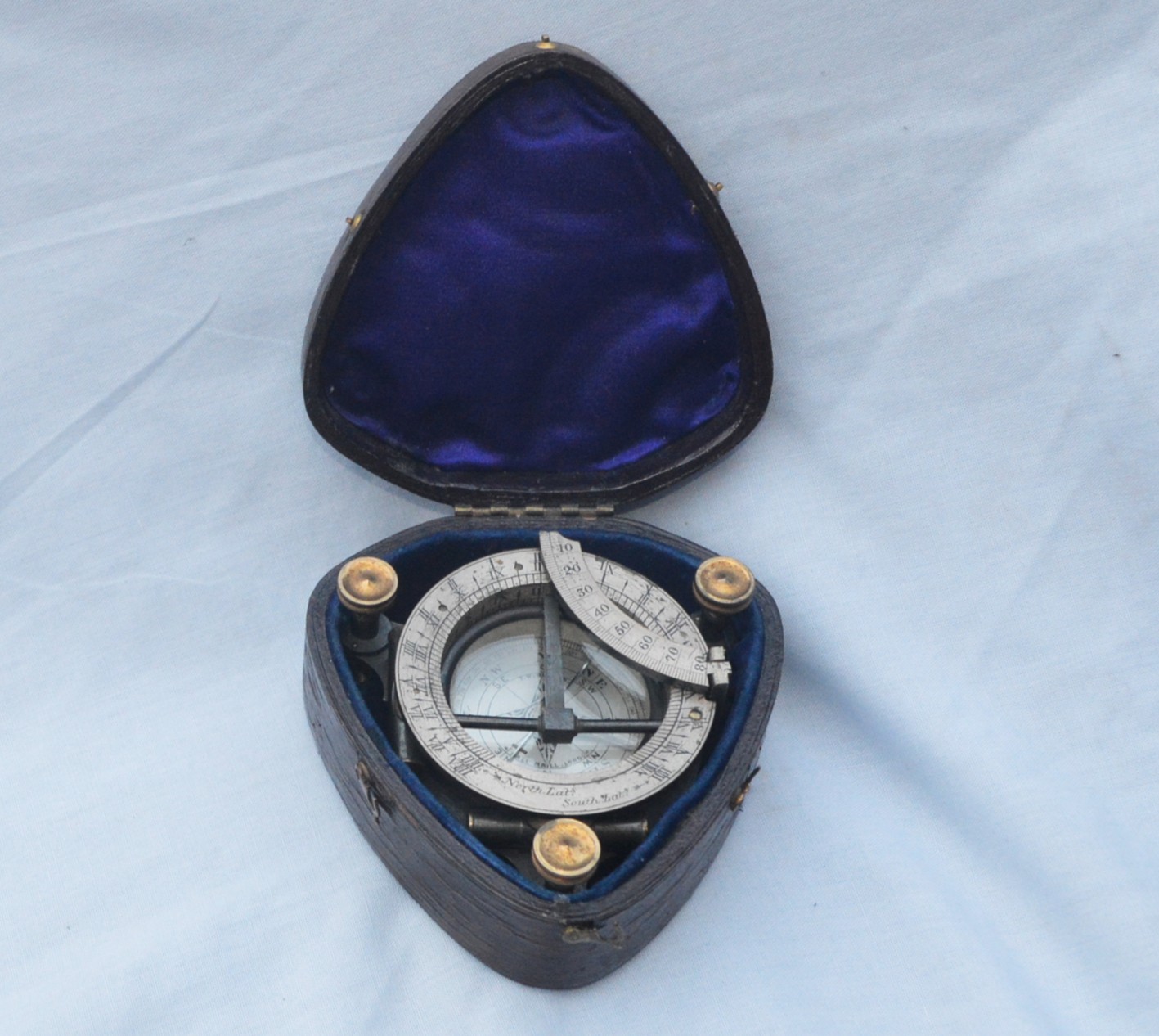 Equinoctial Compass Sundial in case – T. W. Watson.