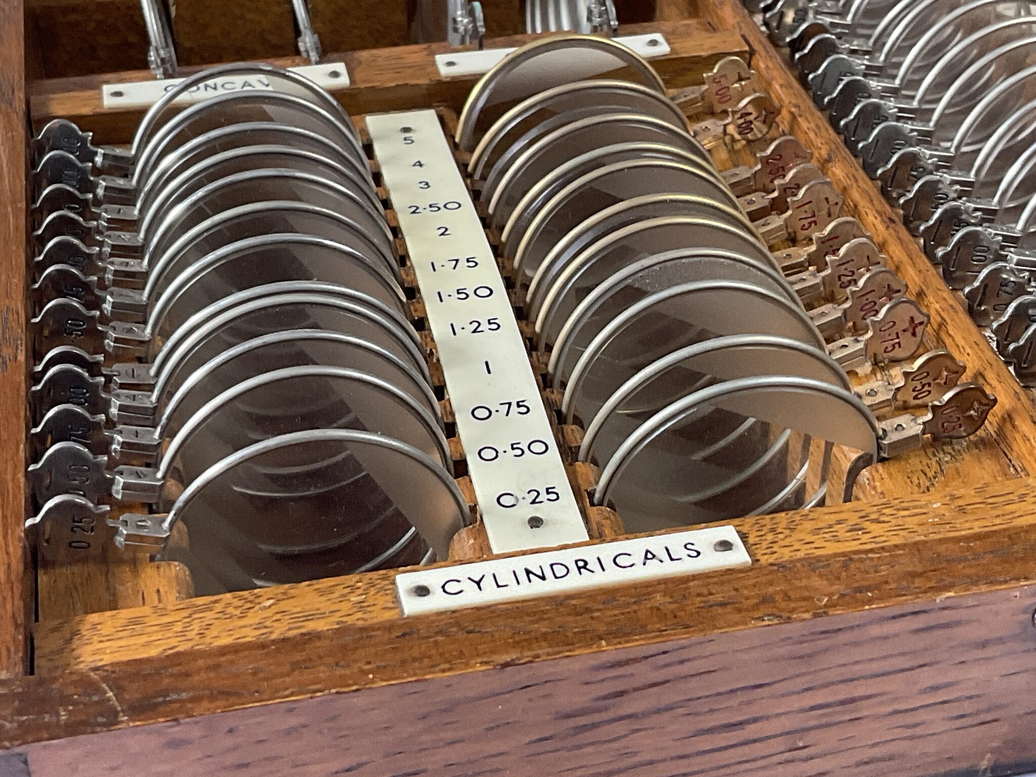 Antique Optician’s trial lens set.