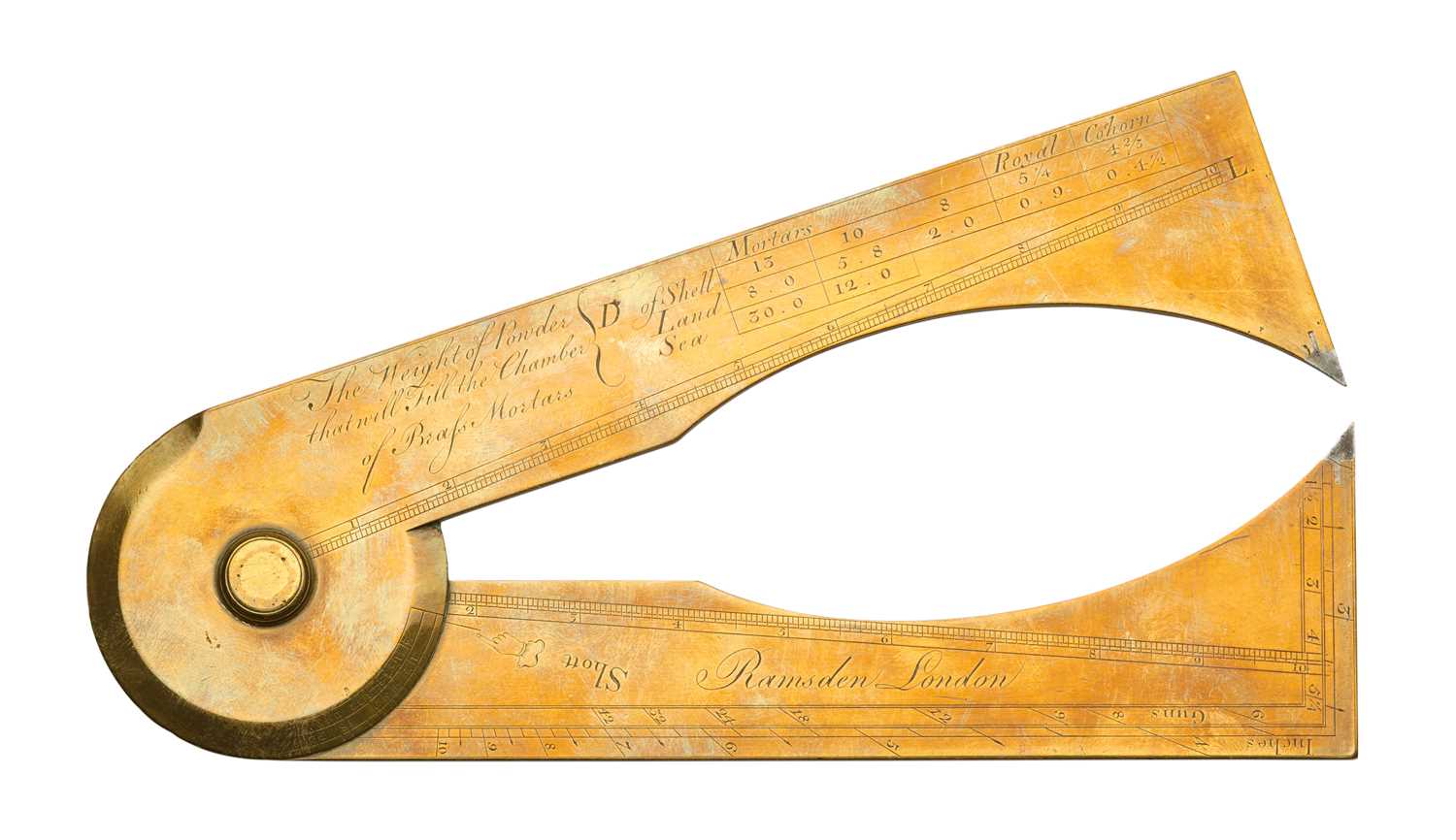 six inch gunners caliper by Ramsden.