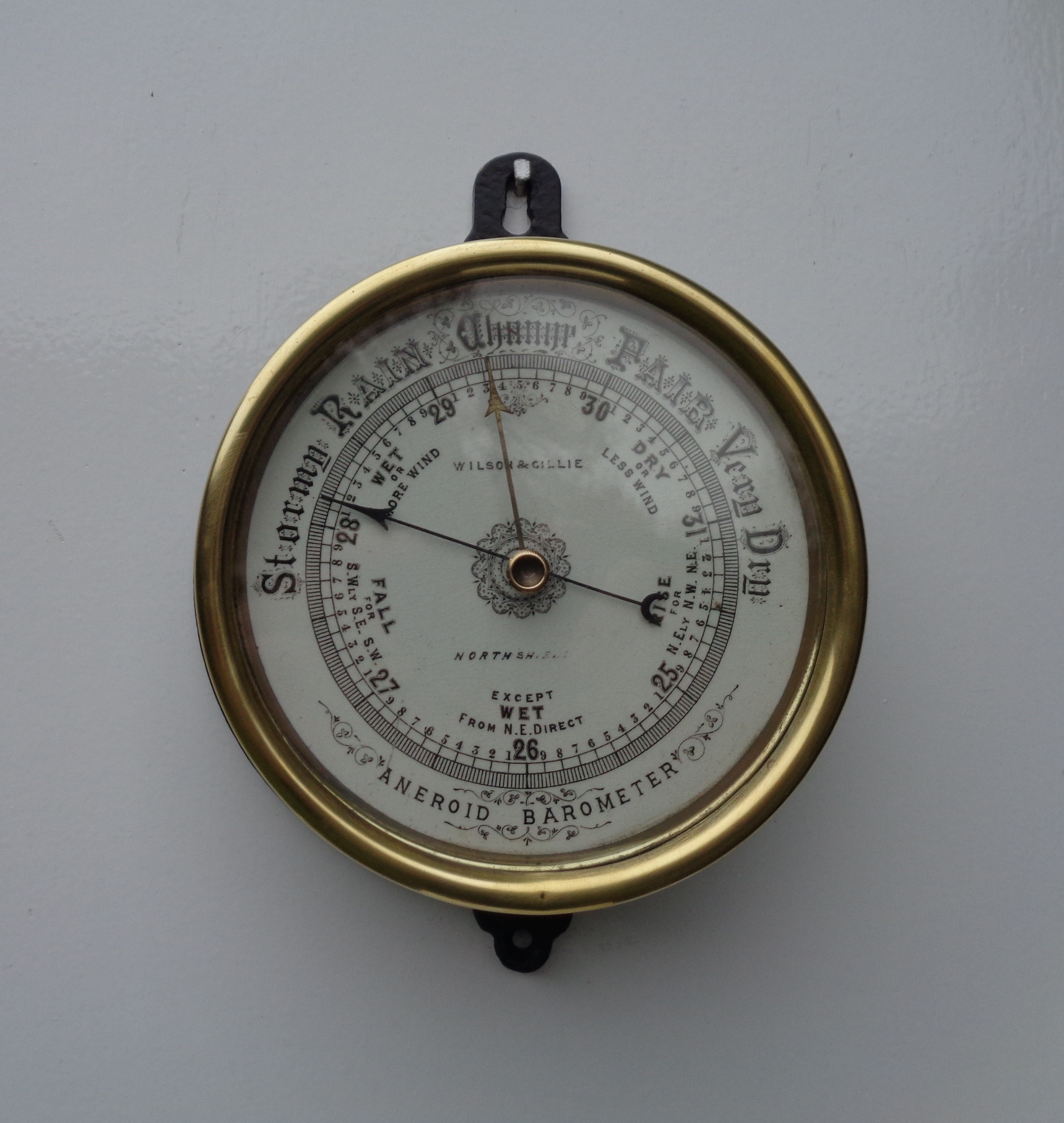 Ship’s barometer by Wilson & Gillie ca 1885