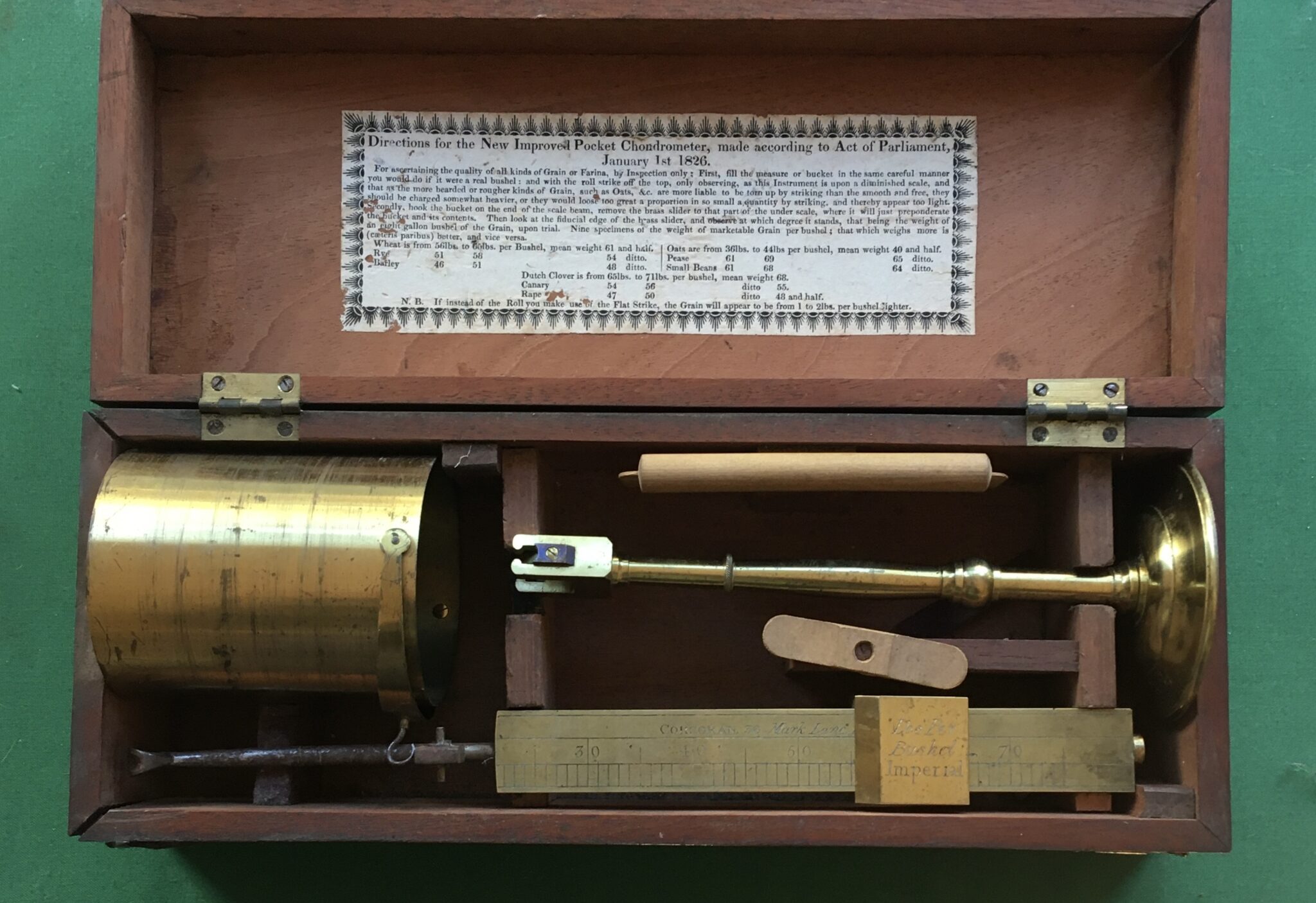 A Large Brass Chondrometer by Corcoran