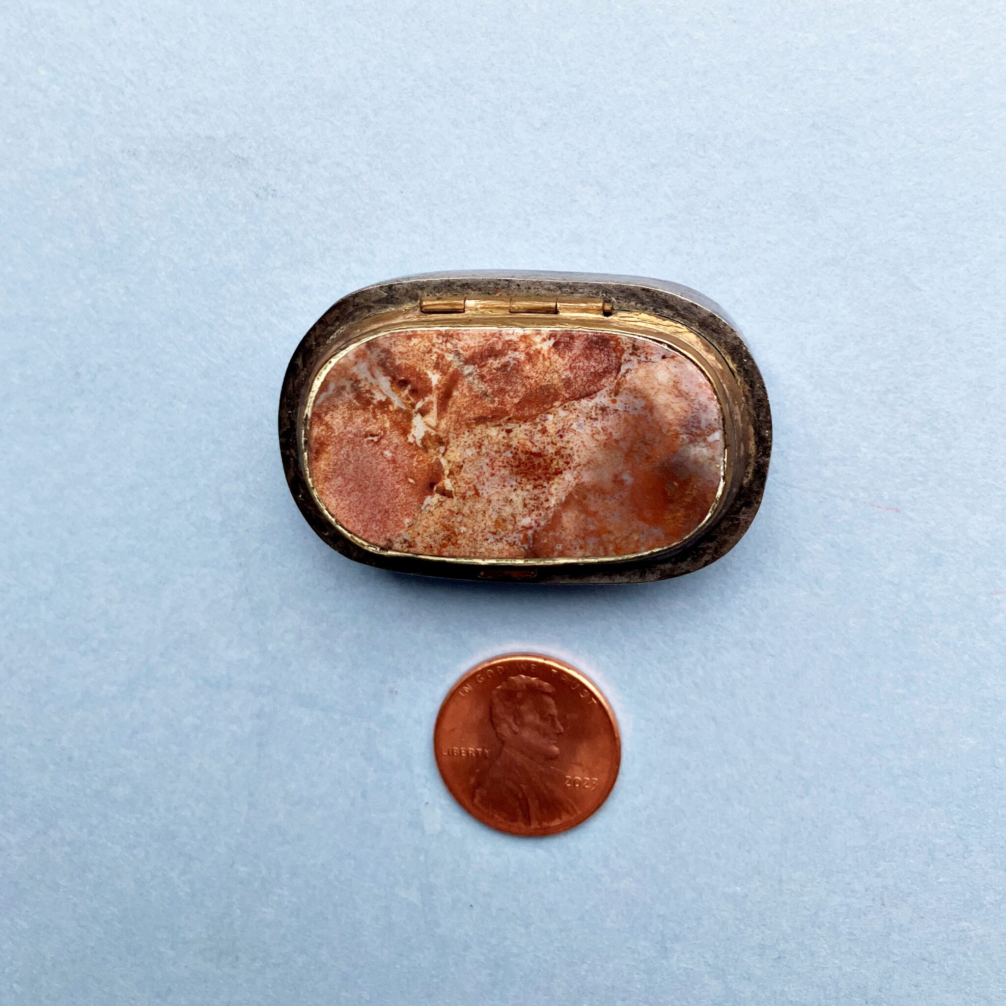 C1800 Agate Pocket Tinder  Box