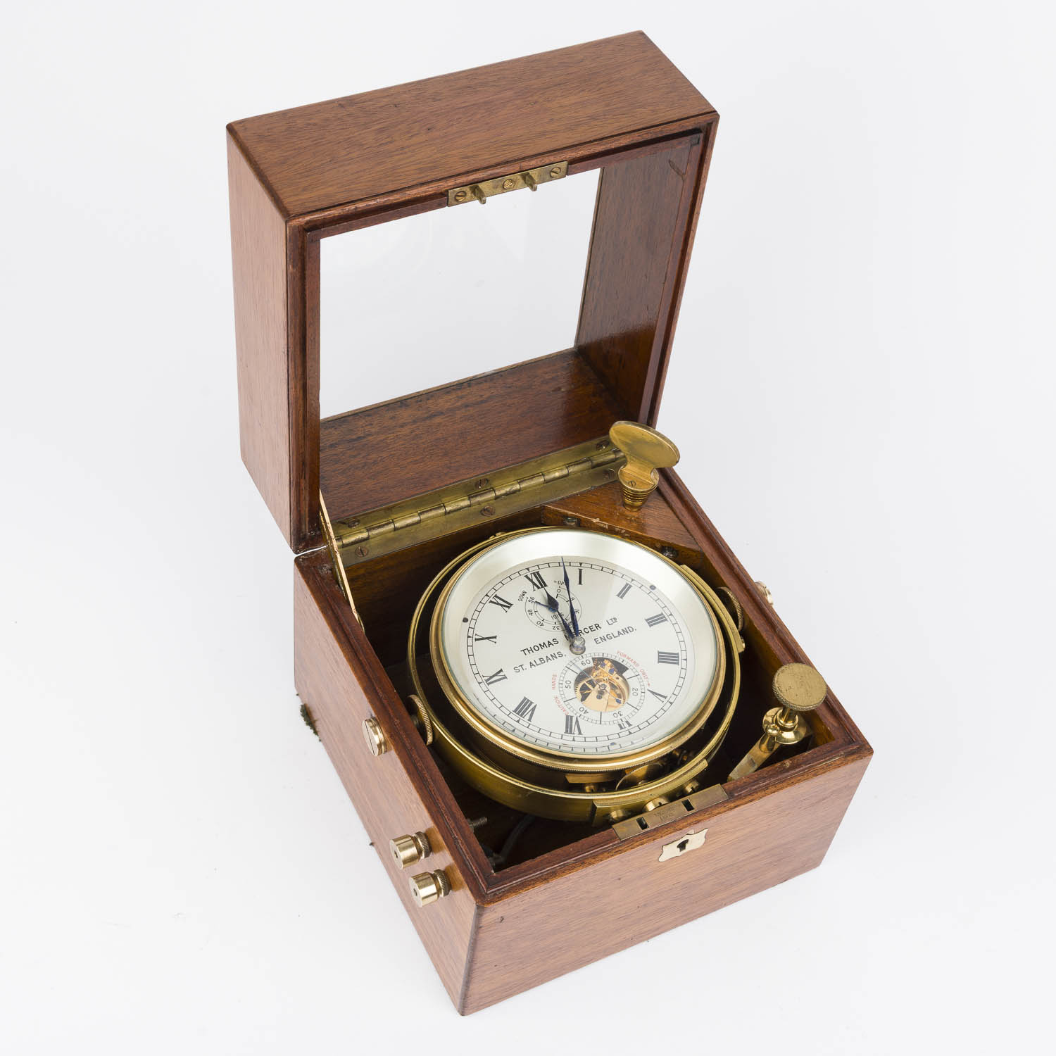 Two day marine chronometer by Thomas Mercer of St. Albans. Hatchwell 87 – 026 Two day marine chronometer by Thomas Mercer of St. Albans.