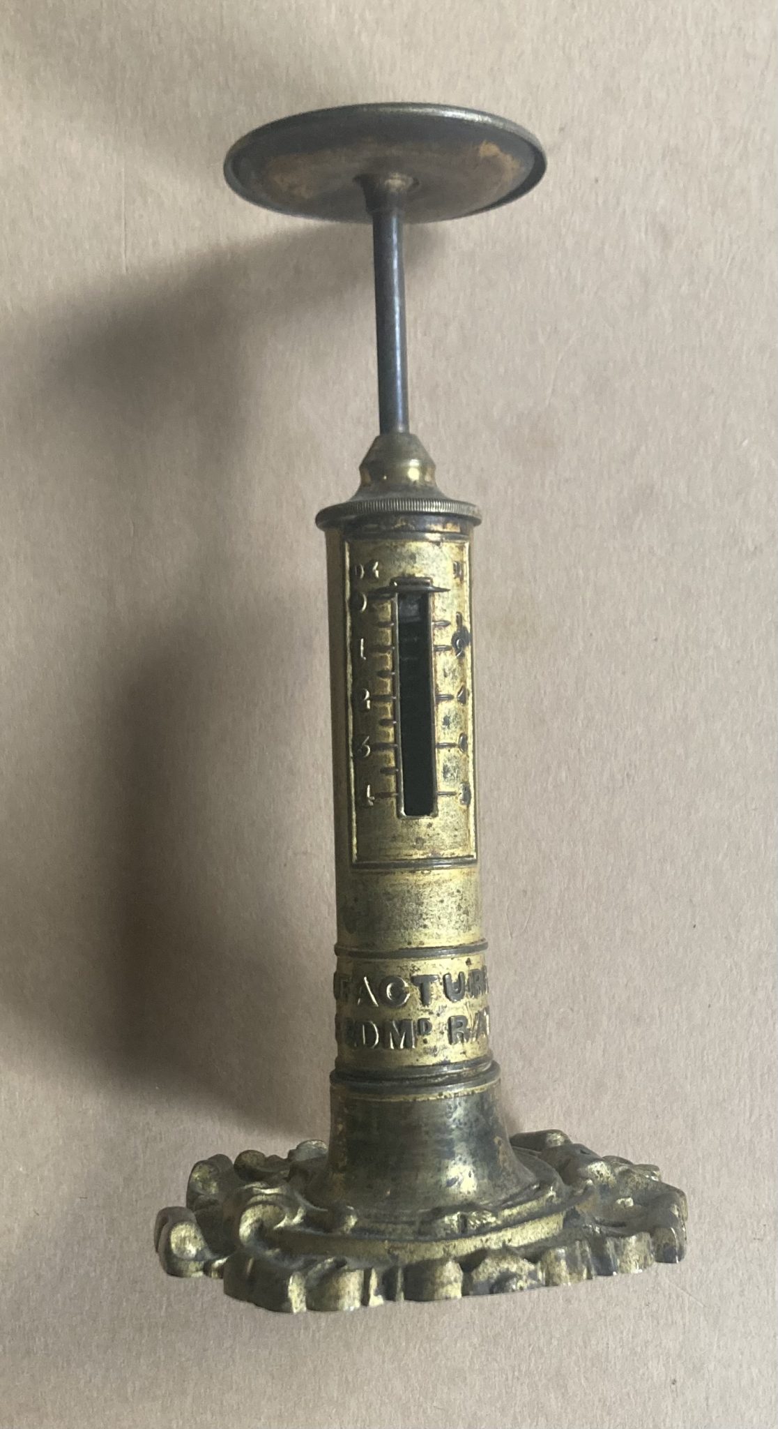 Candlestick Letter Scale by Joshua and Edmund Ratcliffe