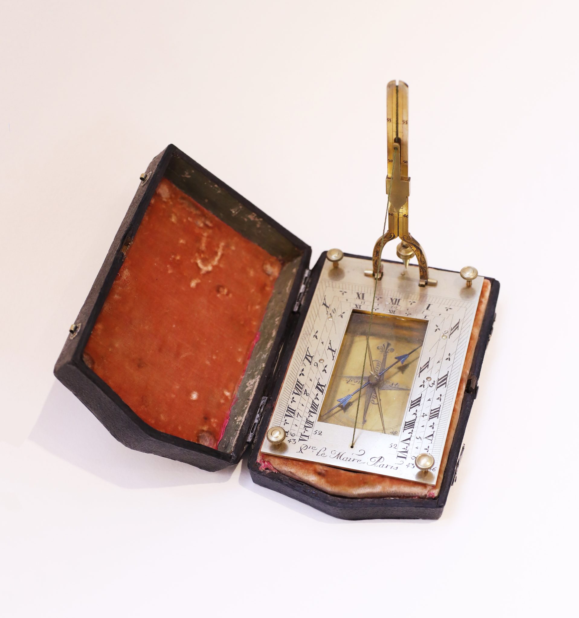 A cased large model horizontal rectangular sundial by Lemaire, circa 1750 18 b A cased large model horizontal rectangular sundial by Lemaire, circa 1750