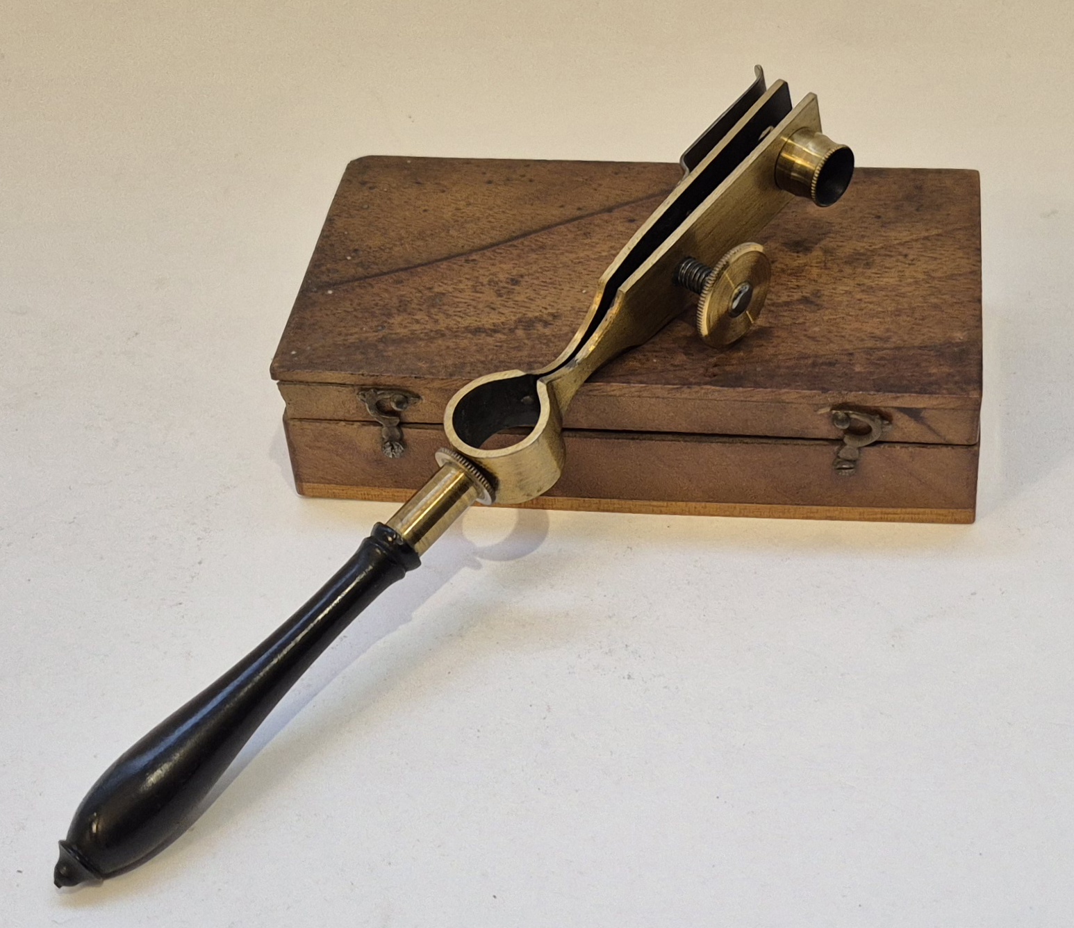 An unusual and late Joblot-type simple microscope, France, circa 1800