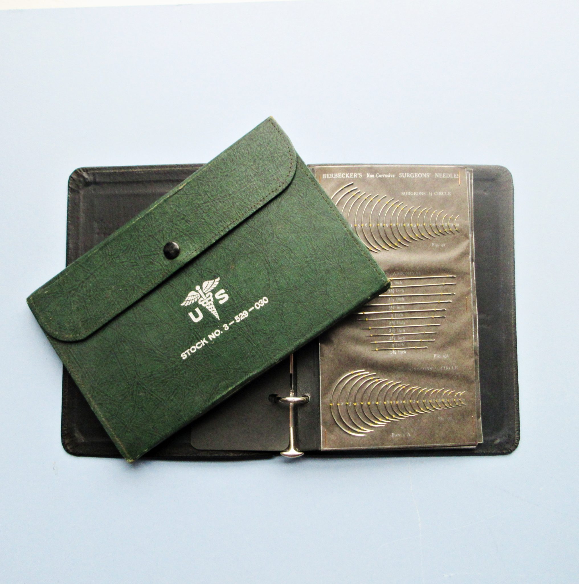 Two  Sample Sets of WW2-Era Surgical Needles