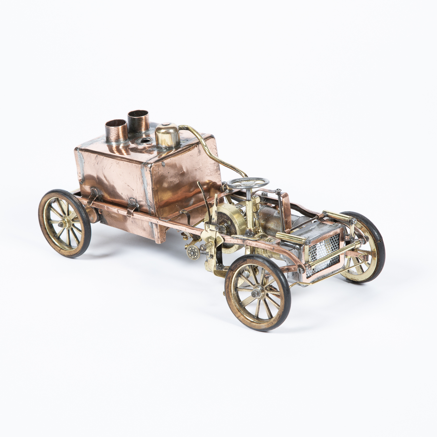 Miniature single cylinder steam car, circa 1908.